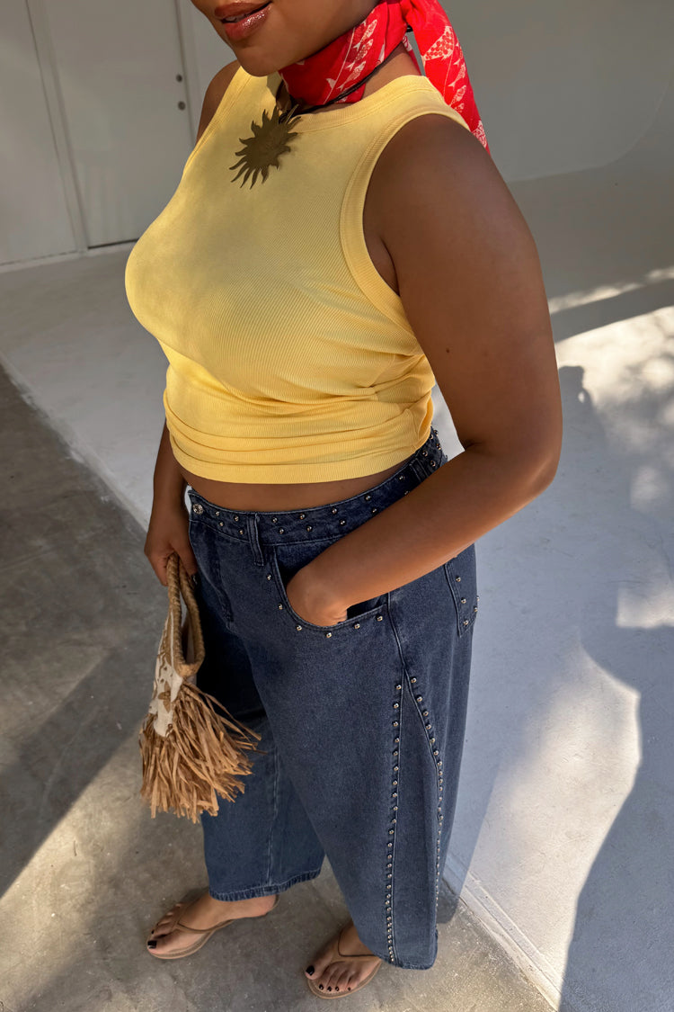 Blue Studded Barrel Jeans、mySite、solidvoid