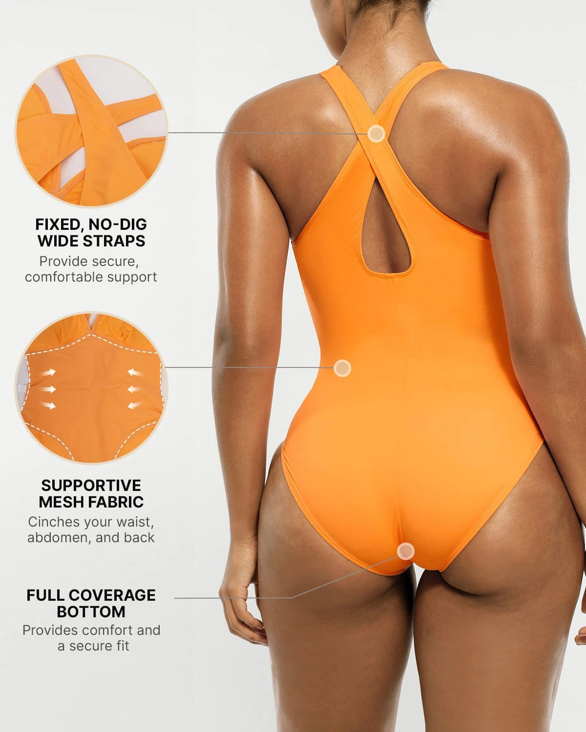 Smart Sculpt Plunge Corset Shaping Swimsuit、mySite、bengalsvssteelers