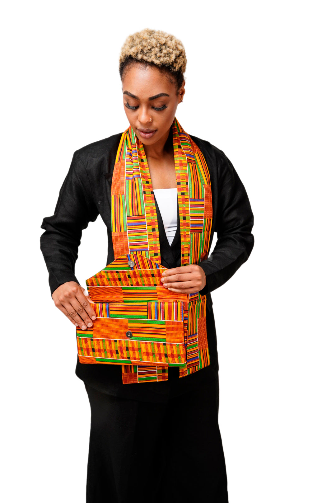 Sikadwa Kente African Print Sash-DP0795S、mySite、solidvoid