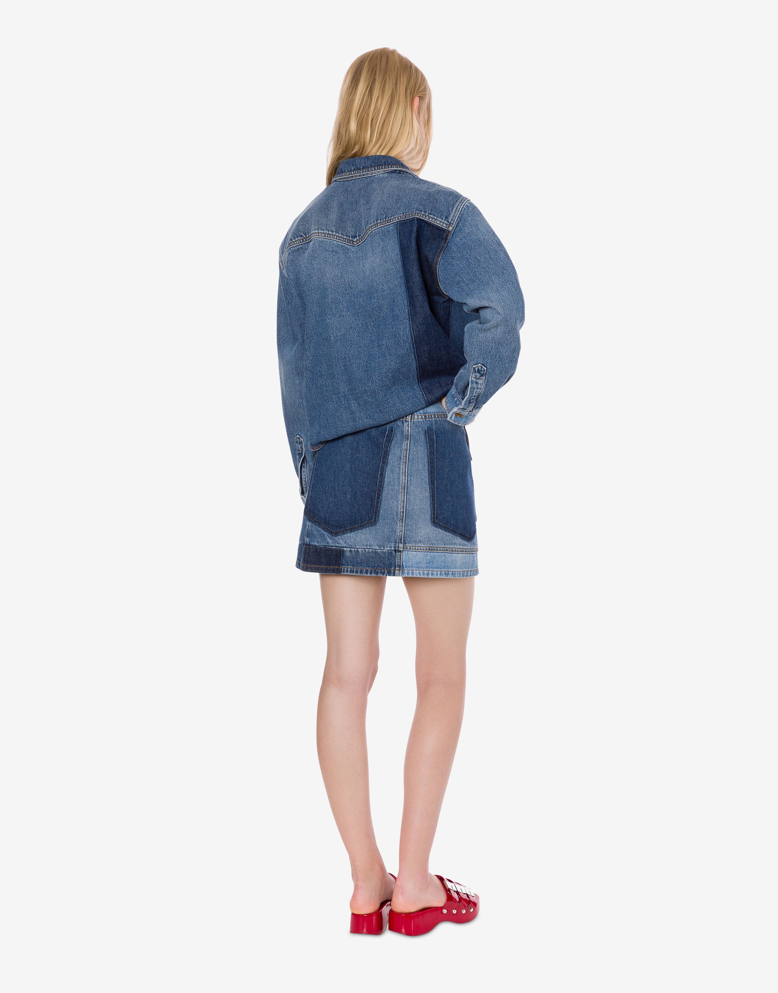 Minigonna in denim patchwork、mySite、aoinhome