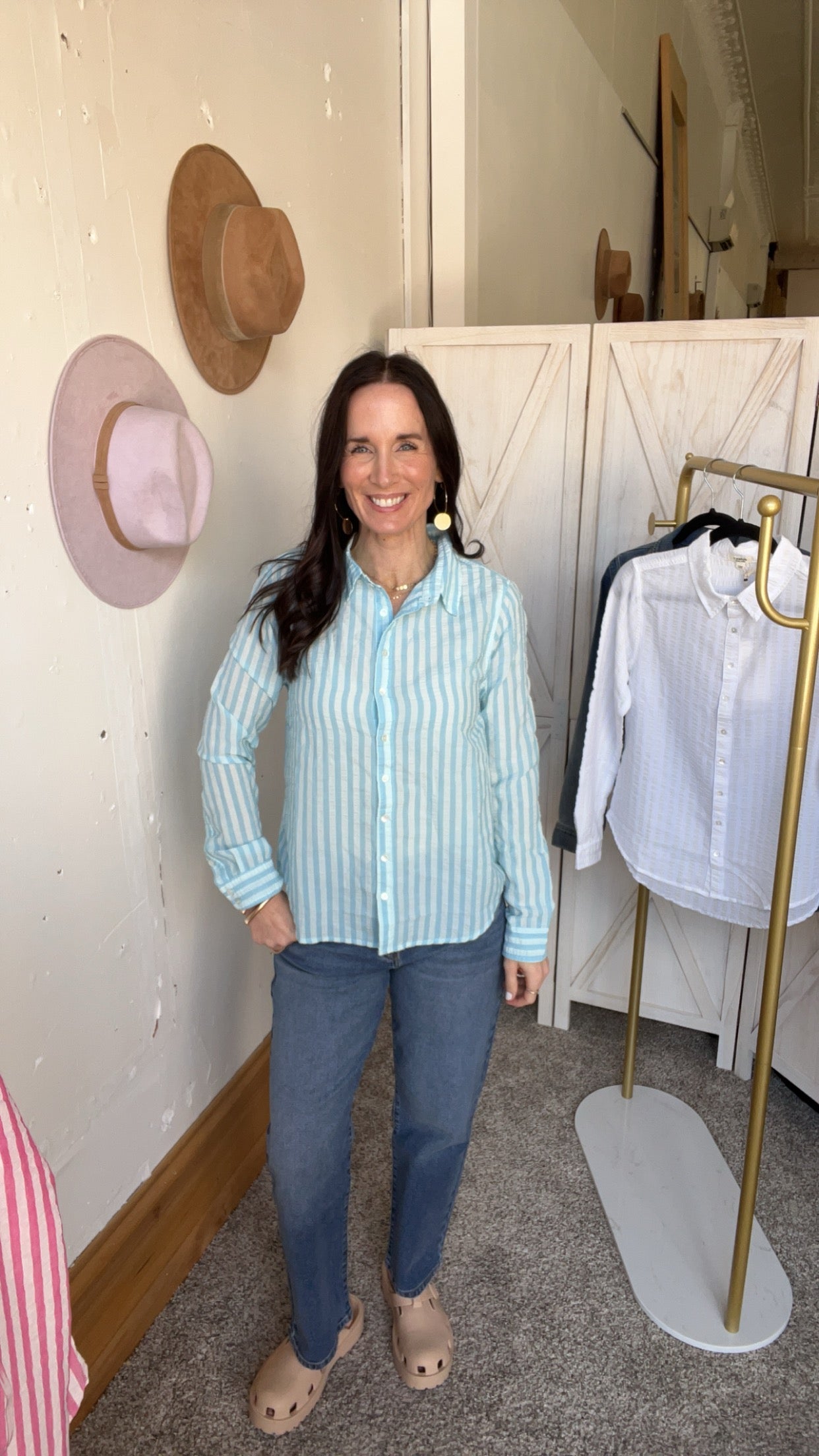 Dylan Striped Taylor Button Down、mySite、garagedoors4me