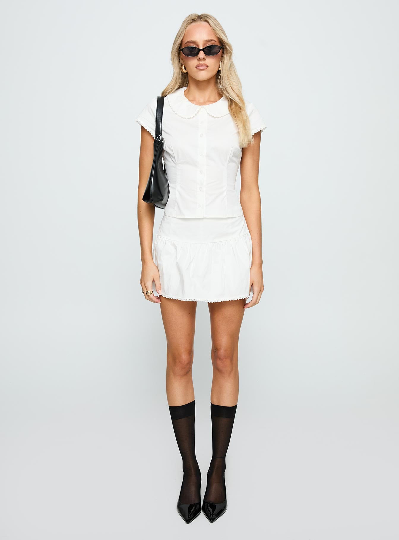 Sweet Treat Button Up Set White、mySite、solidvoid