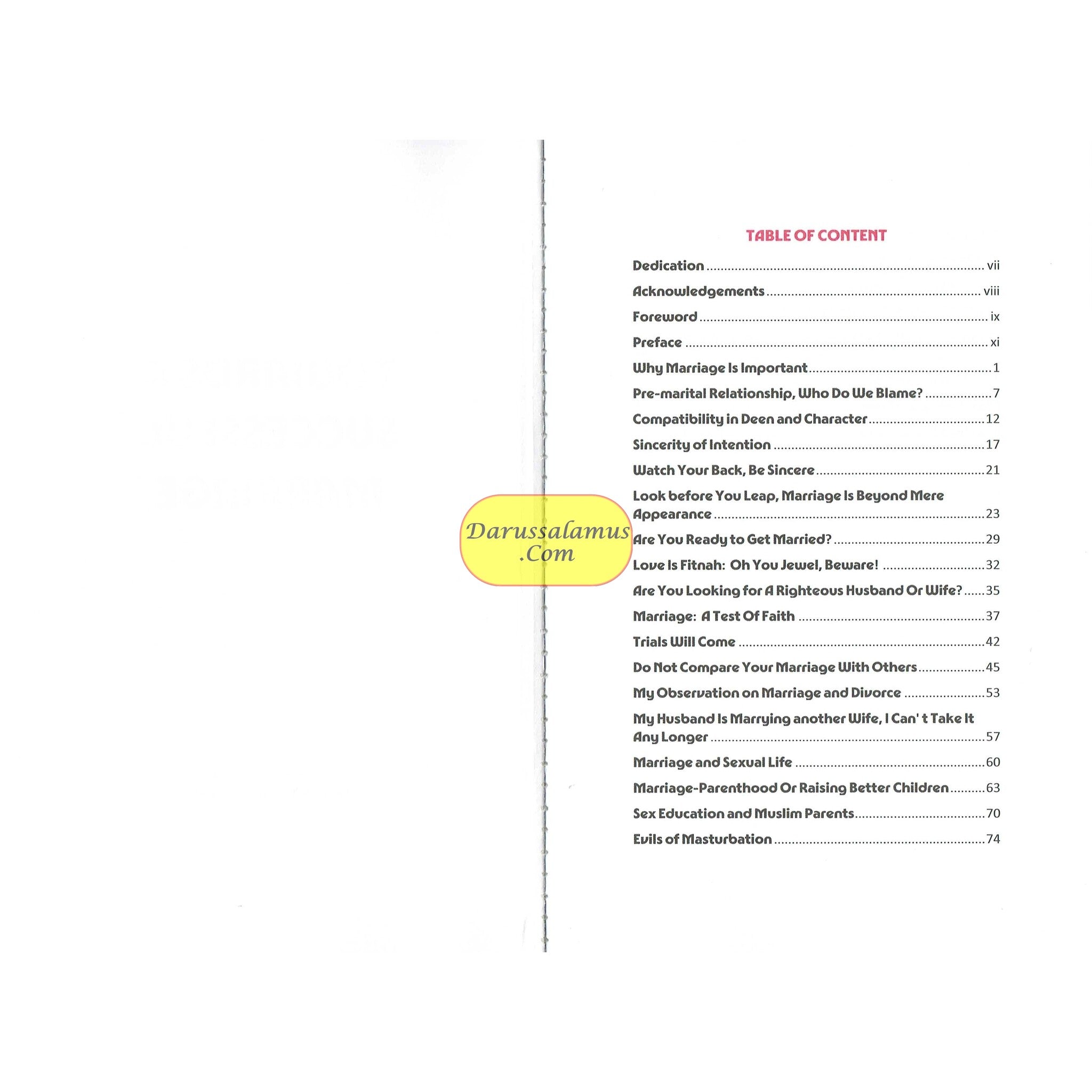 Towards A Successful Marriage By Majeedah Ashim Idris、mySite、topwebapps