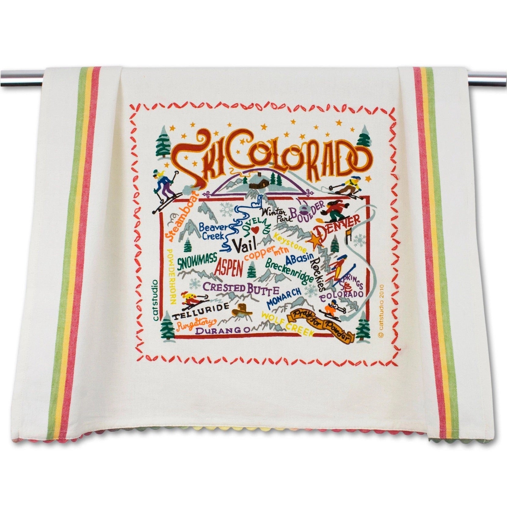 Ski Colorado Dish Towel、mySite、g9winljtr