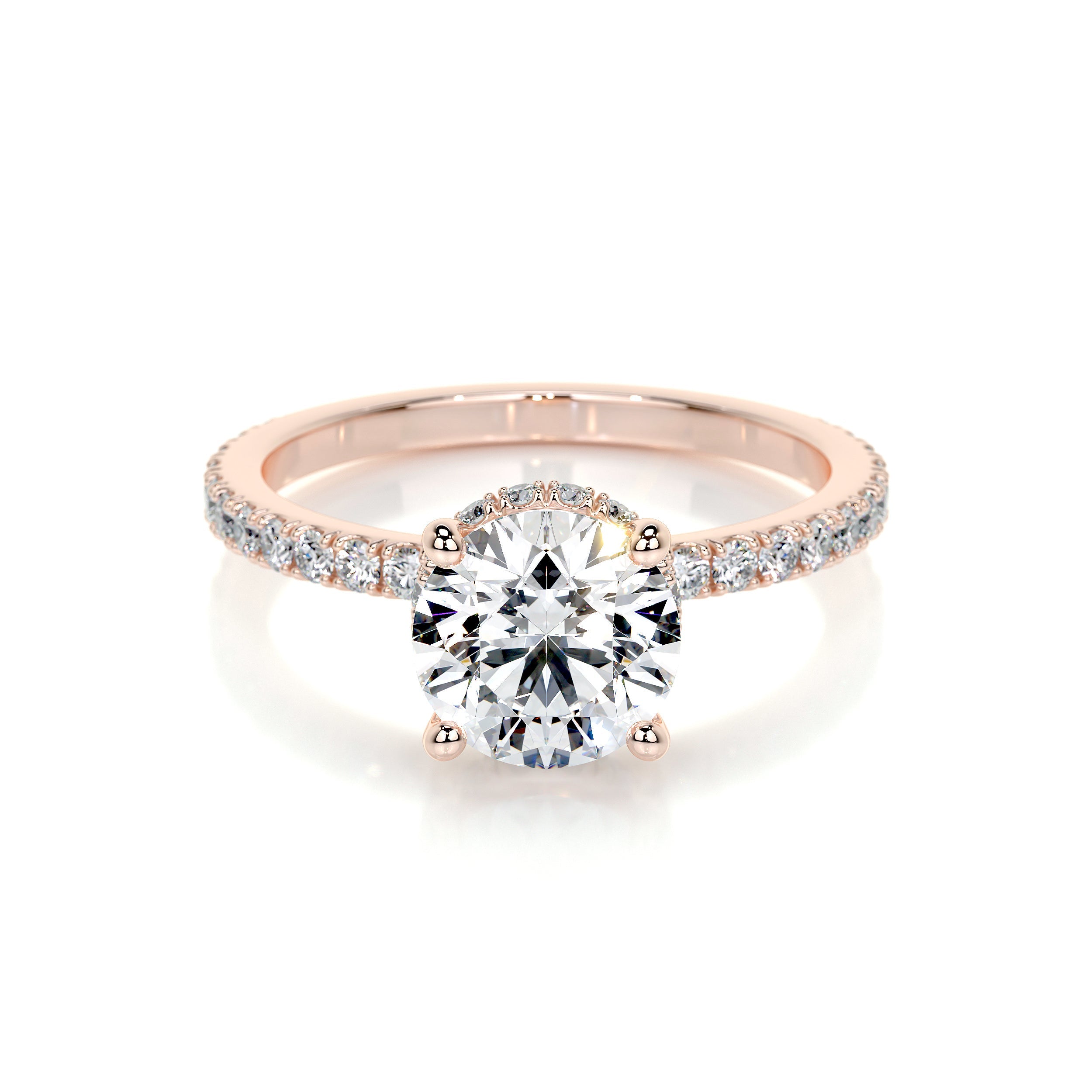 Vivienne Lab Grown Diamond Ring -14K Rose Gold、mySite、hinf8tx79