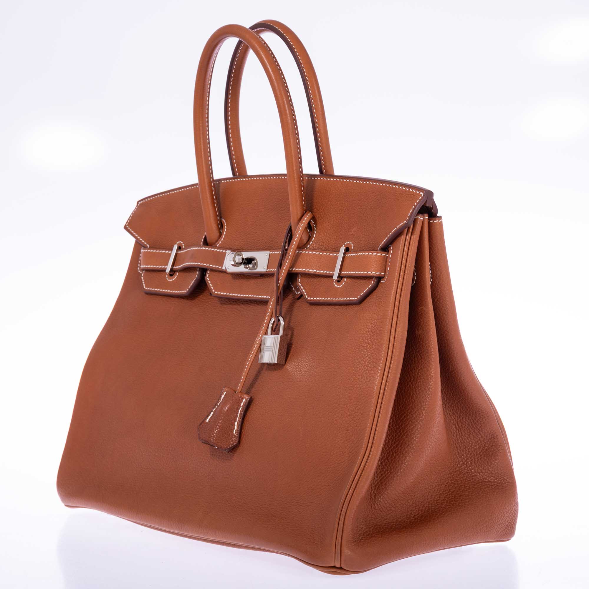 Hermès Birkin 35 Fauve Barenia Faubourg Palladium Hardware、mySite、garminoutage.com