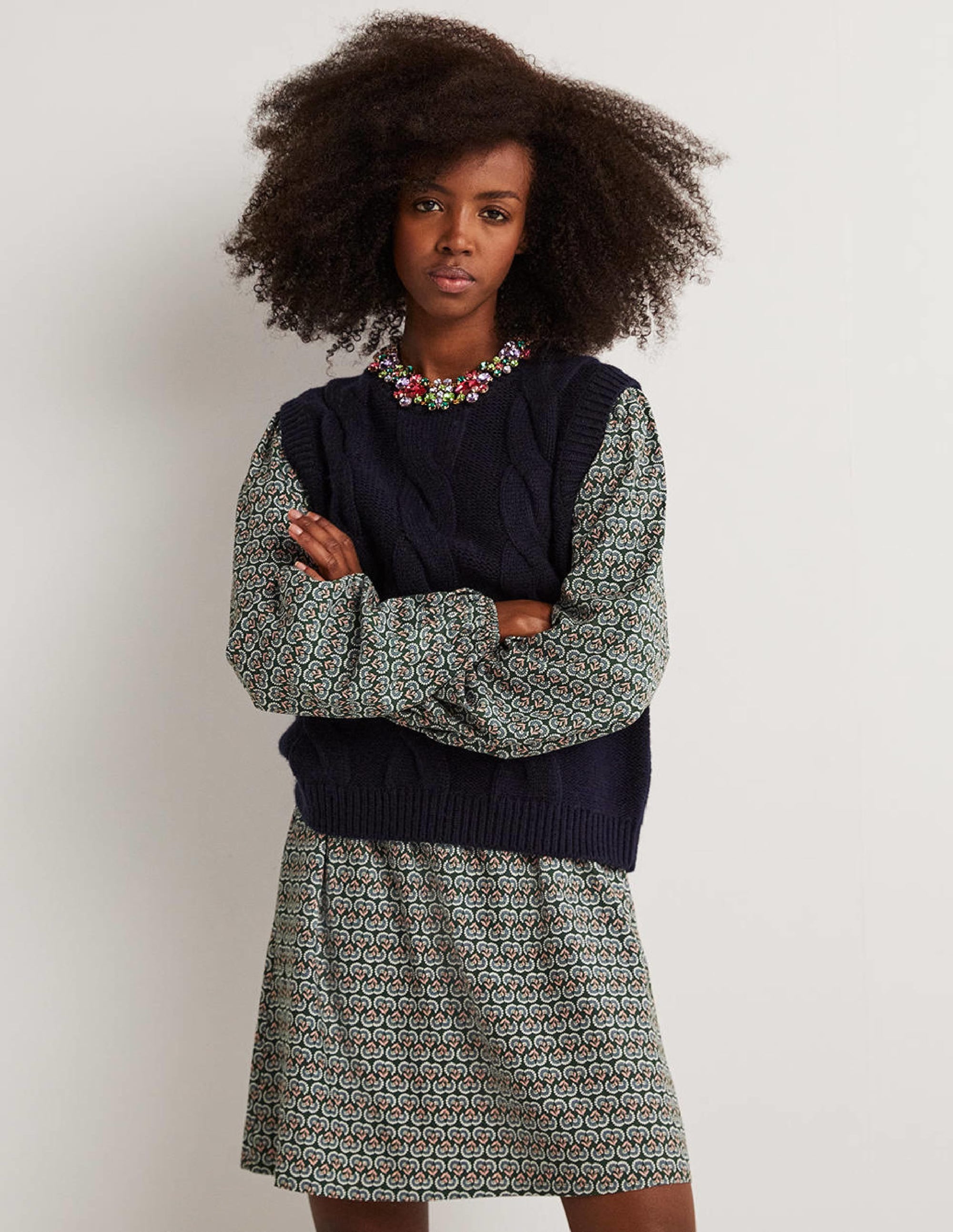  Crew Neck Dress-Hunter Green, Dandelion Pop、mySite、ashleygrahame