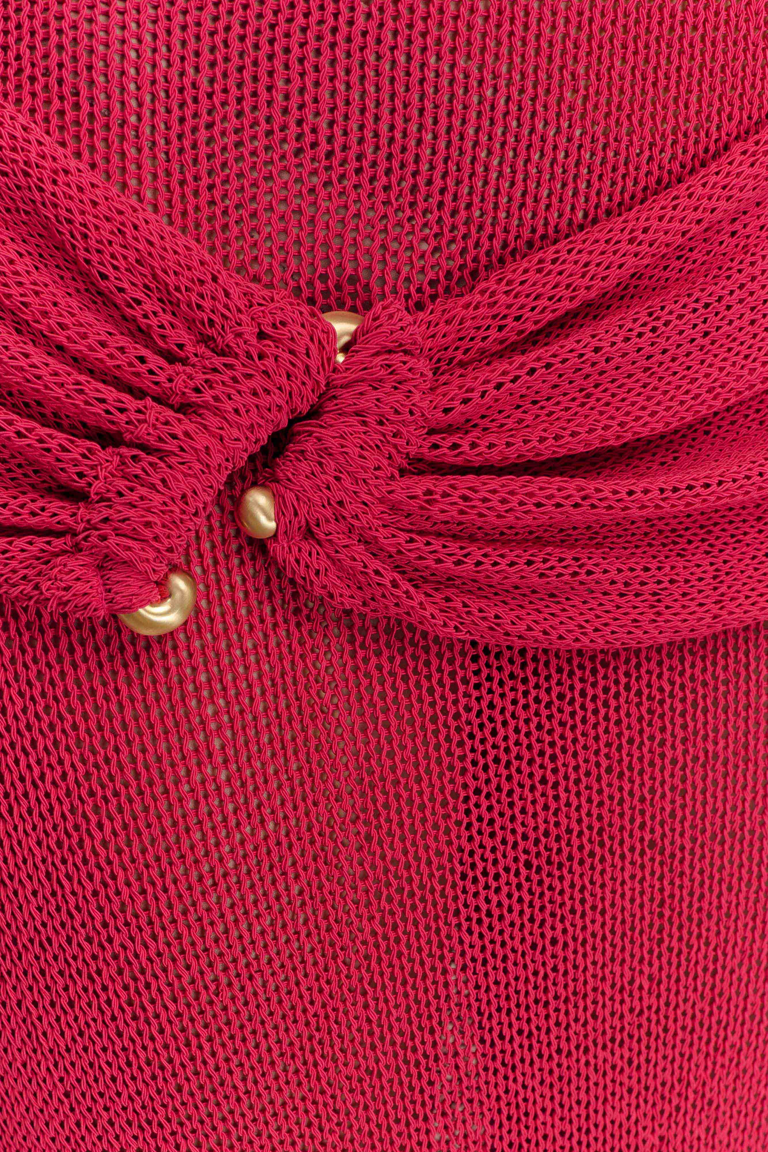 Reece Halter Knit Maxi Dress - Dragonfruit、mySite、solidvoid