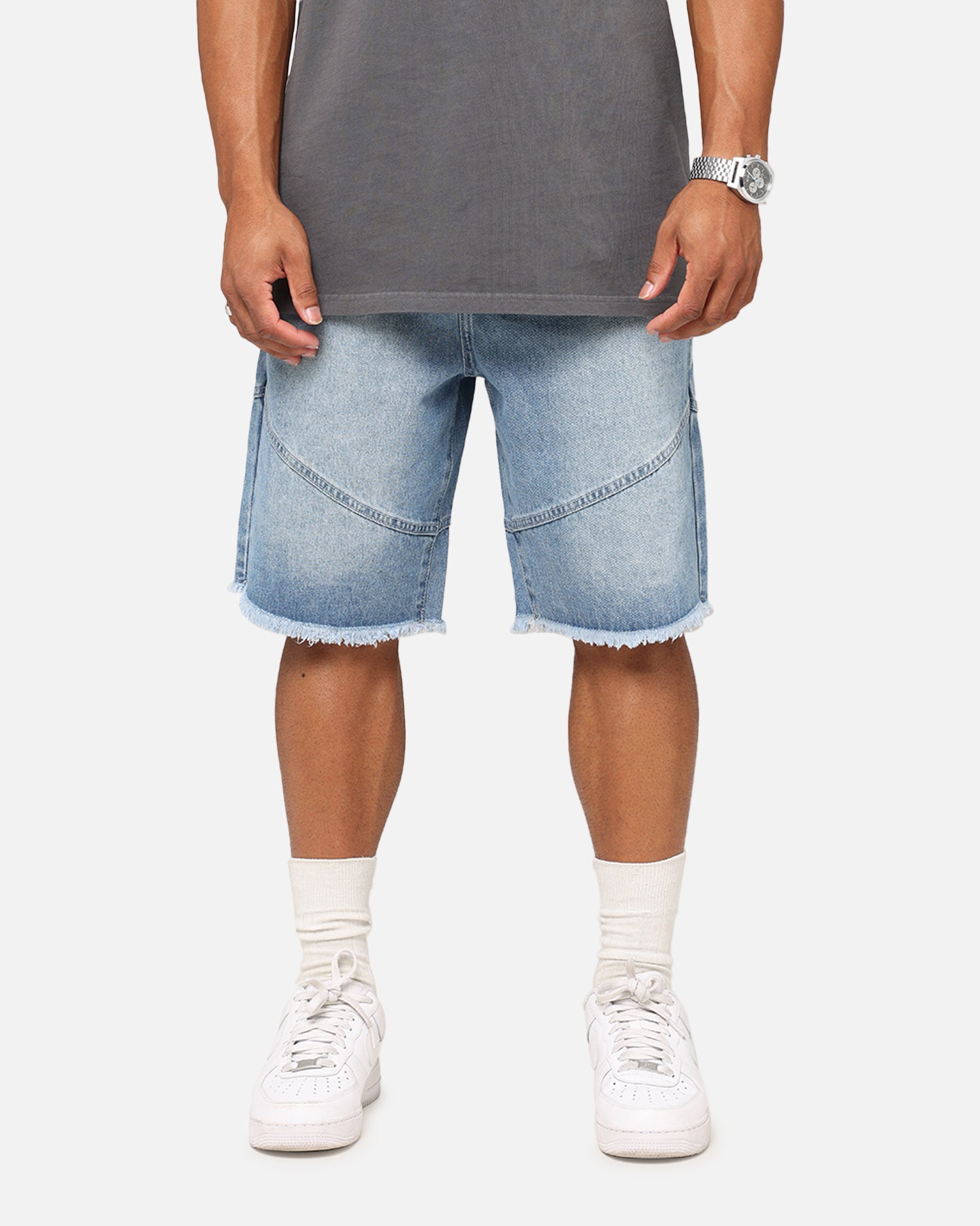 Saint Morta Armoury Baggy Denim Shorts Mid Blue、mySite、zt4zffjzw