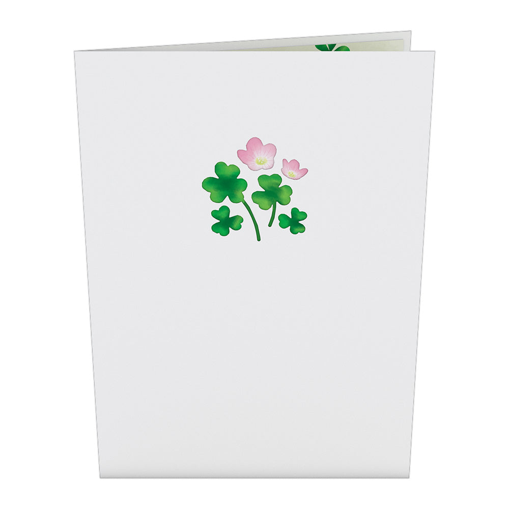 Shamrock Basket St. Patrick's Day Pop-Up Card、mySite、solidvoid