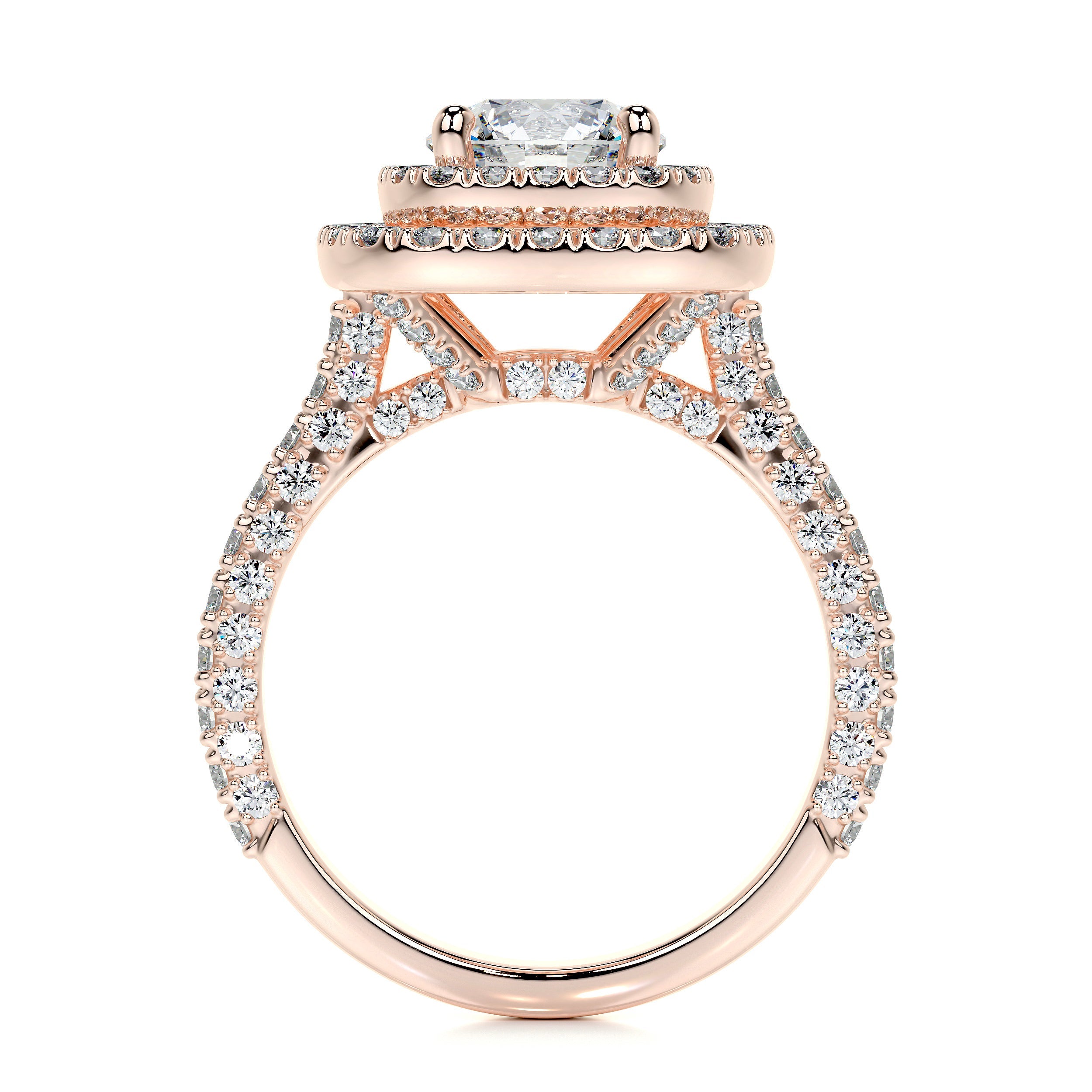 Carmen Lab Grown Diamond Ring -14K Rose Gold、mySite、hinf8tx79