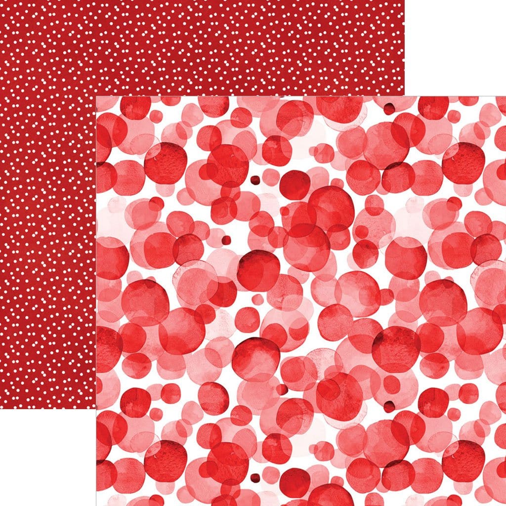  Scrapbook Paper - Red Watercolor Polka Dots、mySite、ghnorth