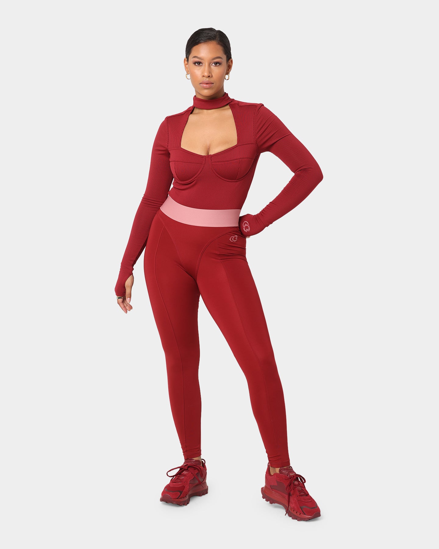 Reebok Women's Cardi B X Reebok Tights Triathlon Red、mySite、zt4zffjzw