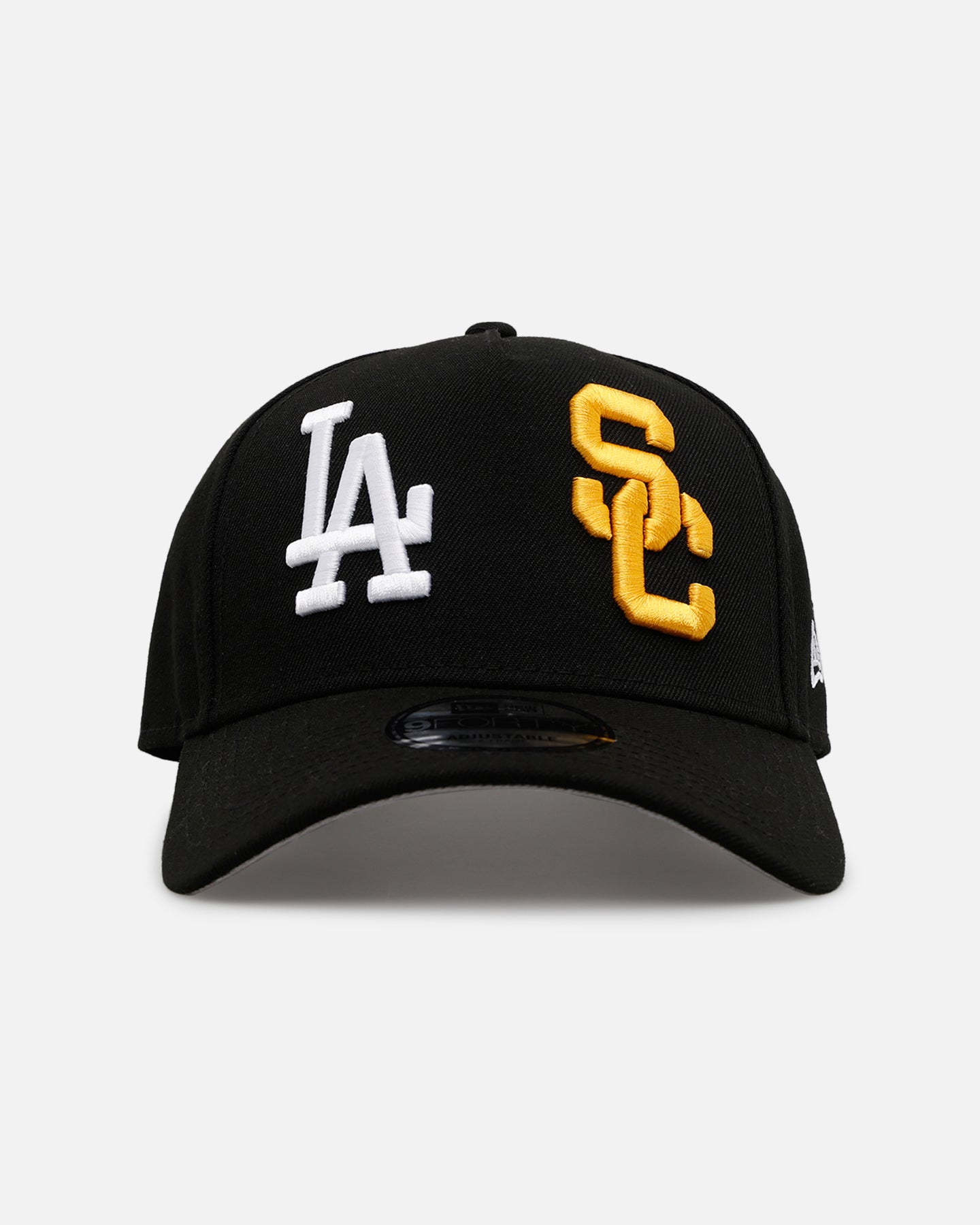 New Era Los Angeles Dodgers 'MLB & NCAA Dual Logo' 9FORTY A-Frame Snapback Black、mySite、zt4zffjzw