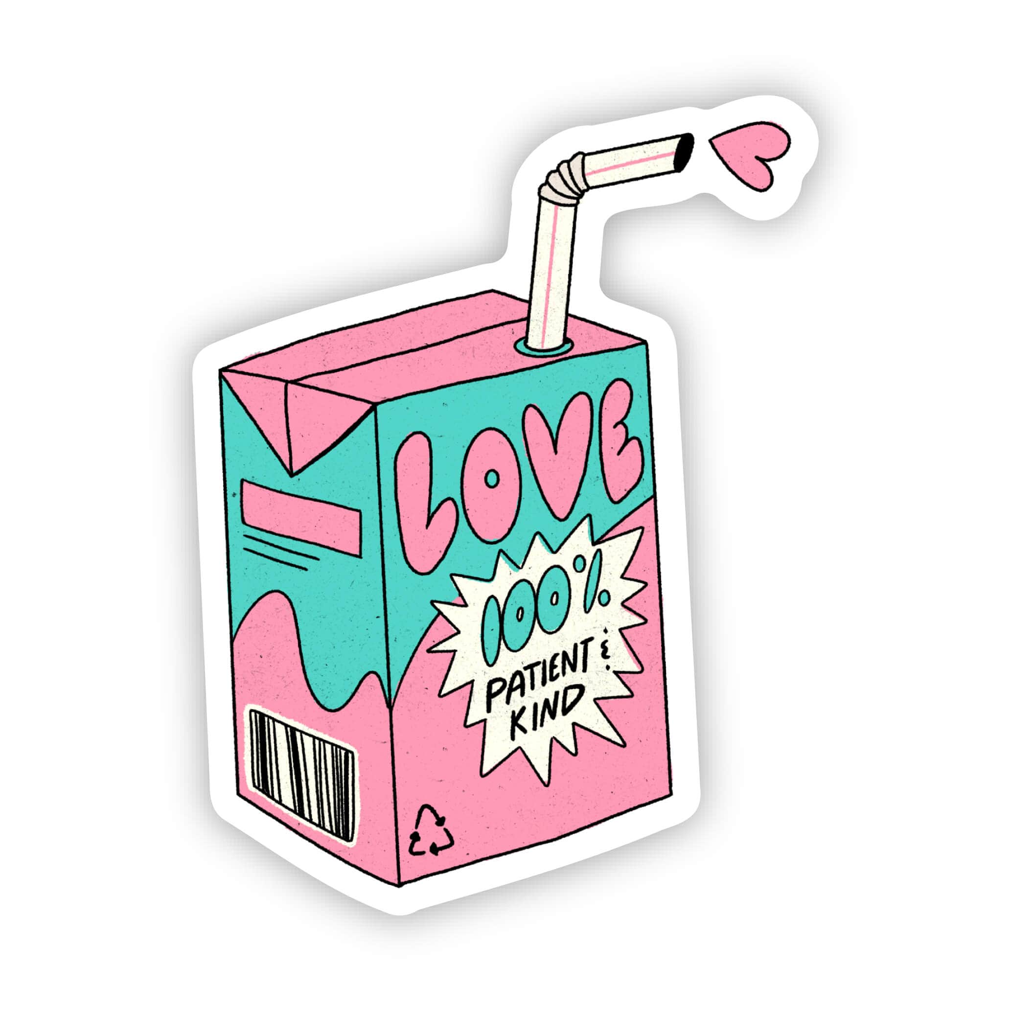  Love 100%. Patient & Kind Sticker、mySite、ghnorth