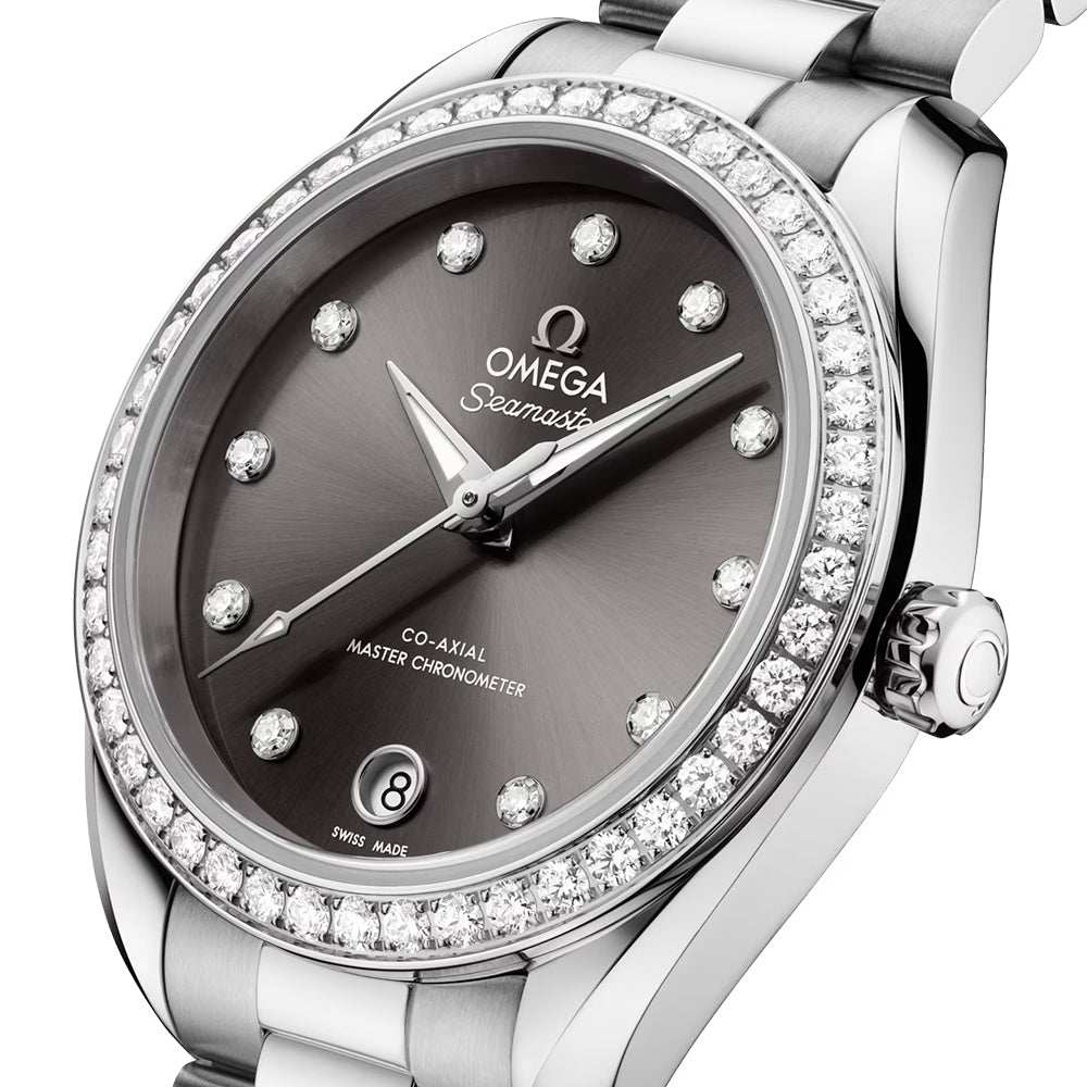 Seamaster Aqua Terra 150M Diamonds 30mm - Grey on Bracelet、mySite、botmansion