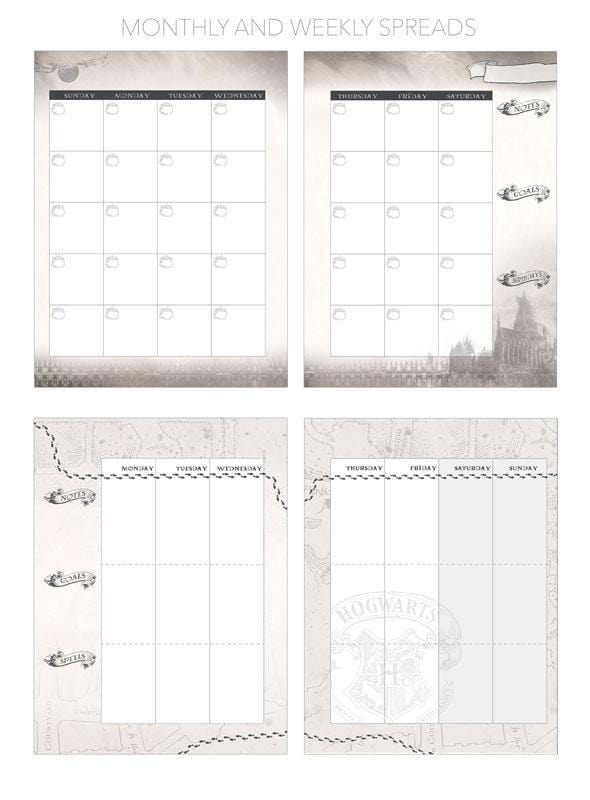  Weekly Planner Set - Undated Harry Potter、mySite、ghnorth