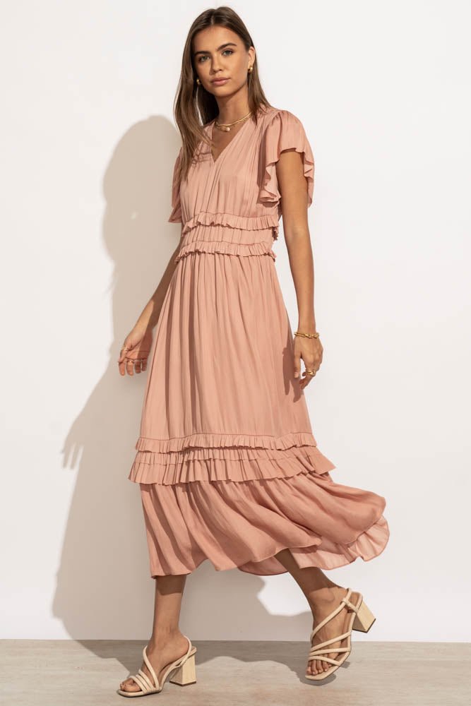  Willa Ruffle Dress in Blush - FINAL SALE、mySite、merchandisen