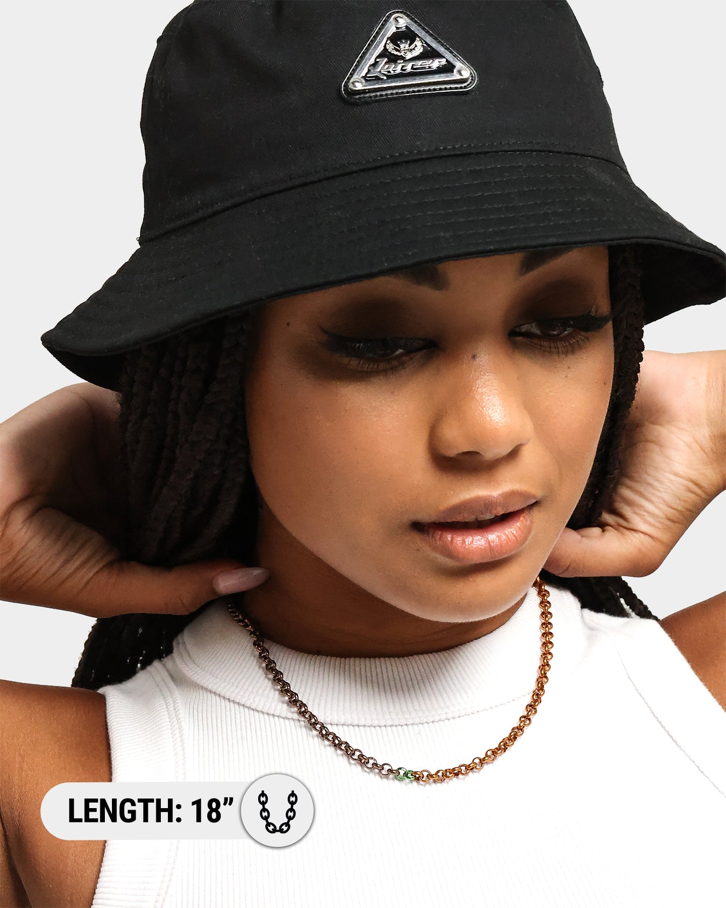 Loiter 18 Split Chain Necklace Natural/Brown/Green、mySite、zt4zffjzw