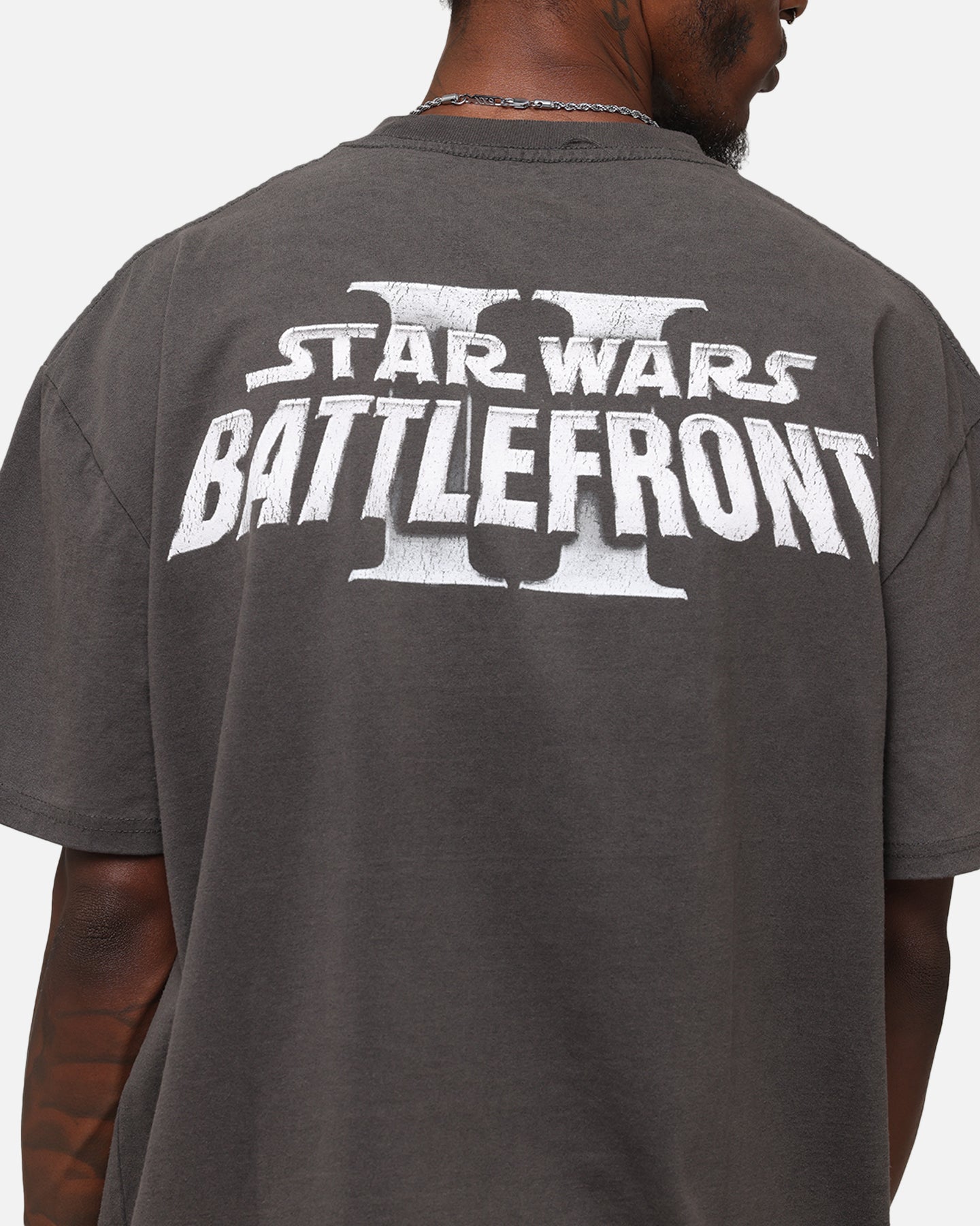 American Thrift Star Wars Battlefront 2 Heavy T-Shirt Black Wash、mySite、zt4zffjzw