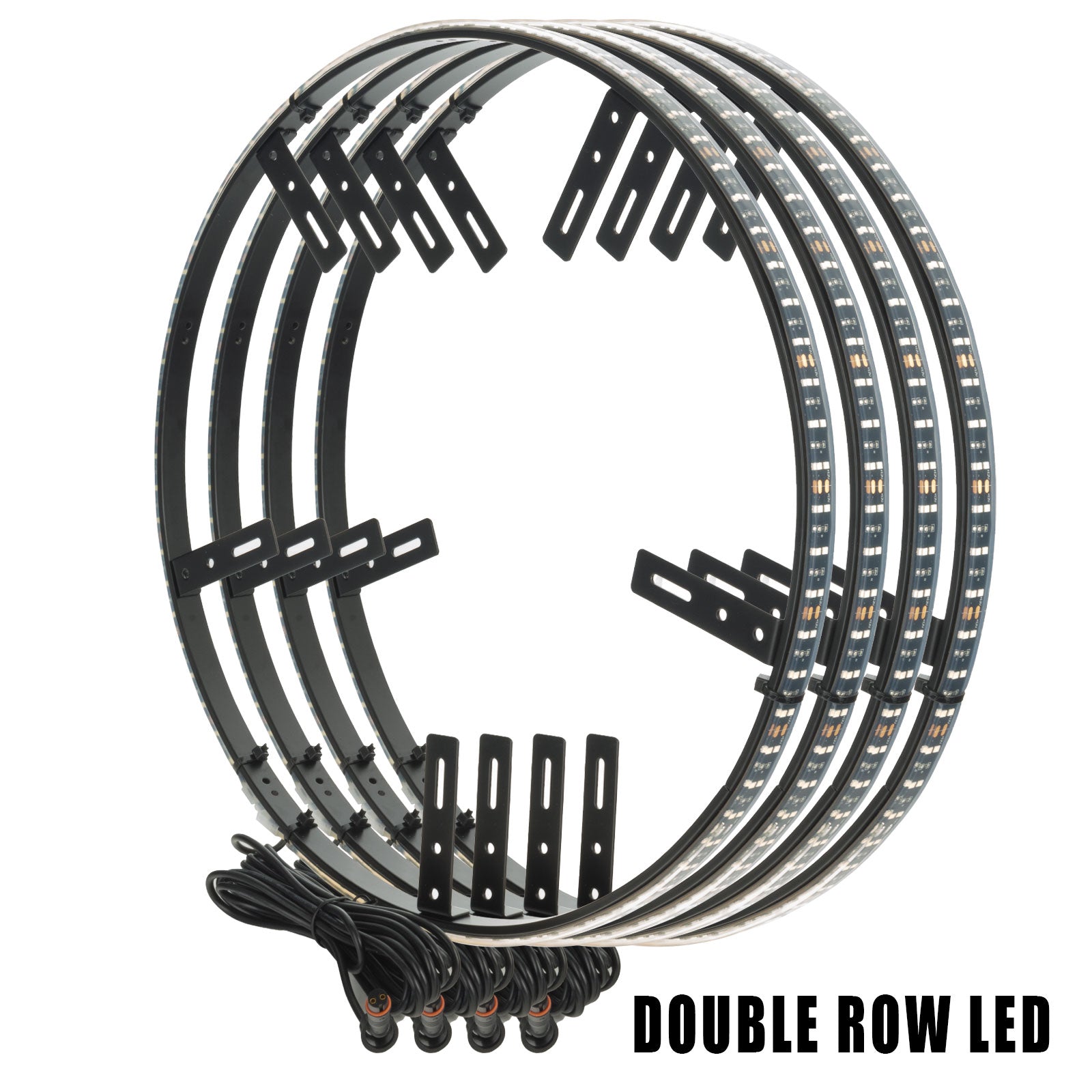 ORACLE Lighting LED Illuminated Wheel Rings - Double Row - White LED、mySite、nflplayoffbracketp
