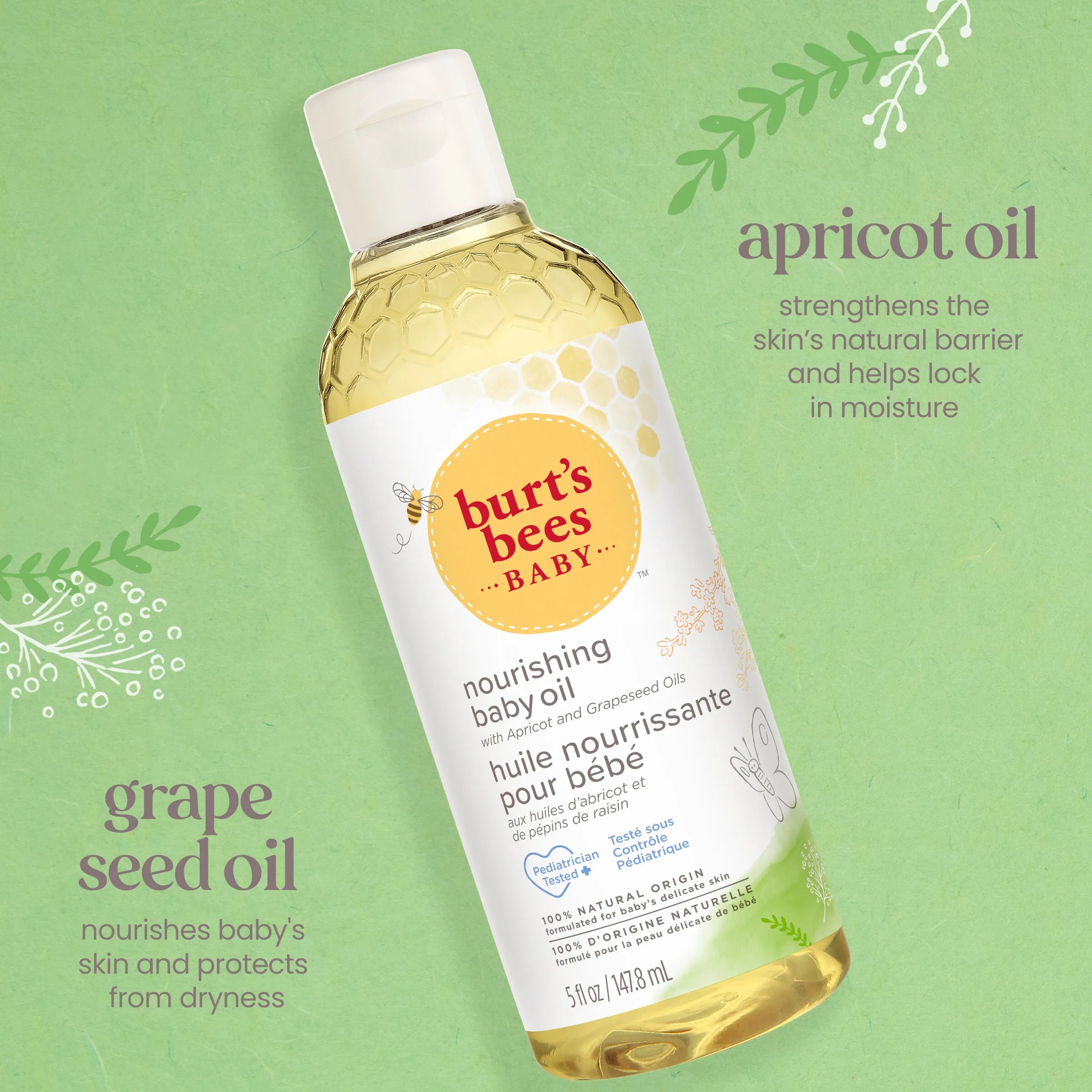 Burt's Bees Baby Bee Nourishing Baby Oil、mySite、g9winljtr
