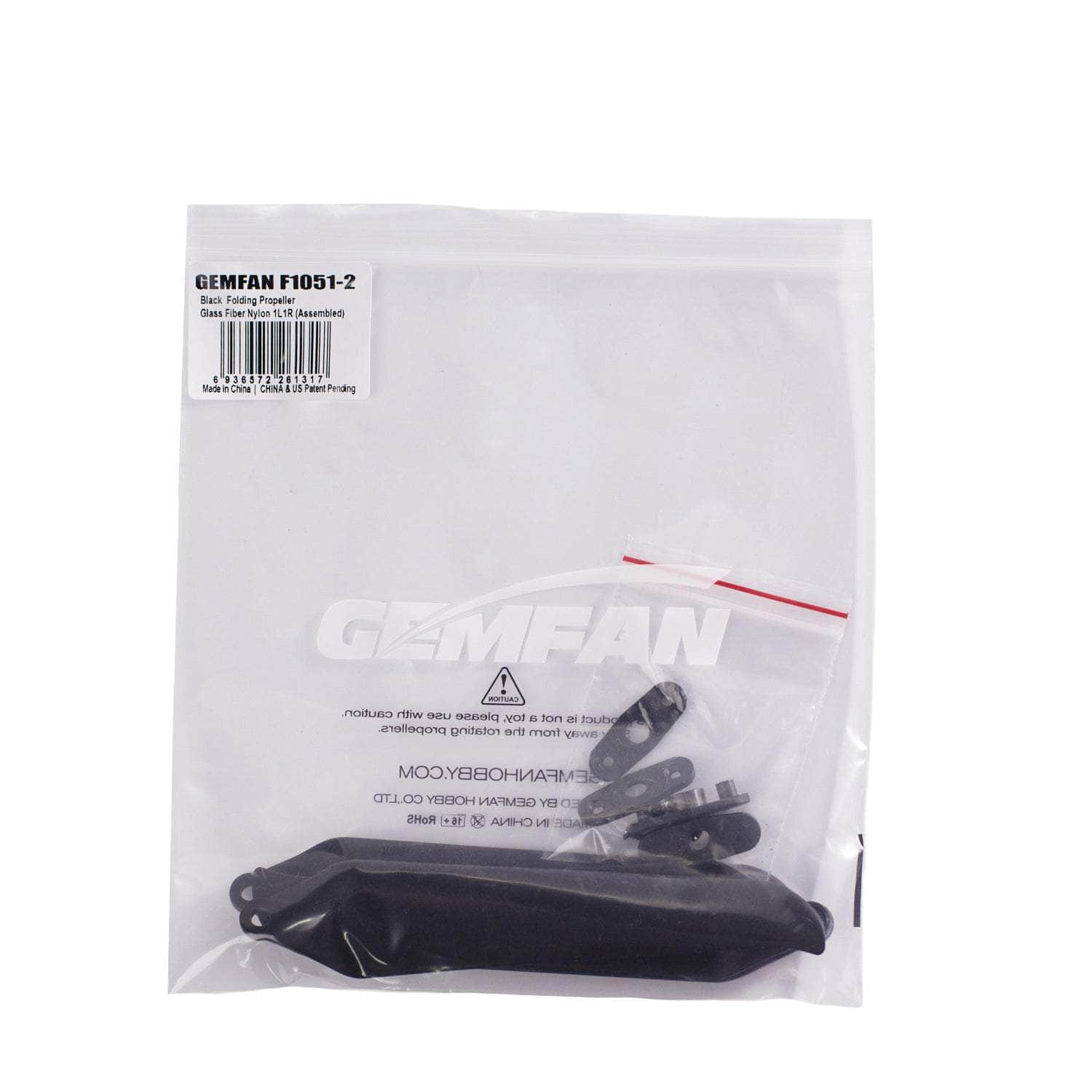  Gemfan F1051 Folding 2-Blade Propeller (Set of 2) - Black、mySite、merchandisen