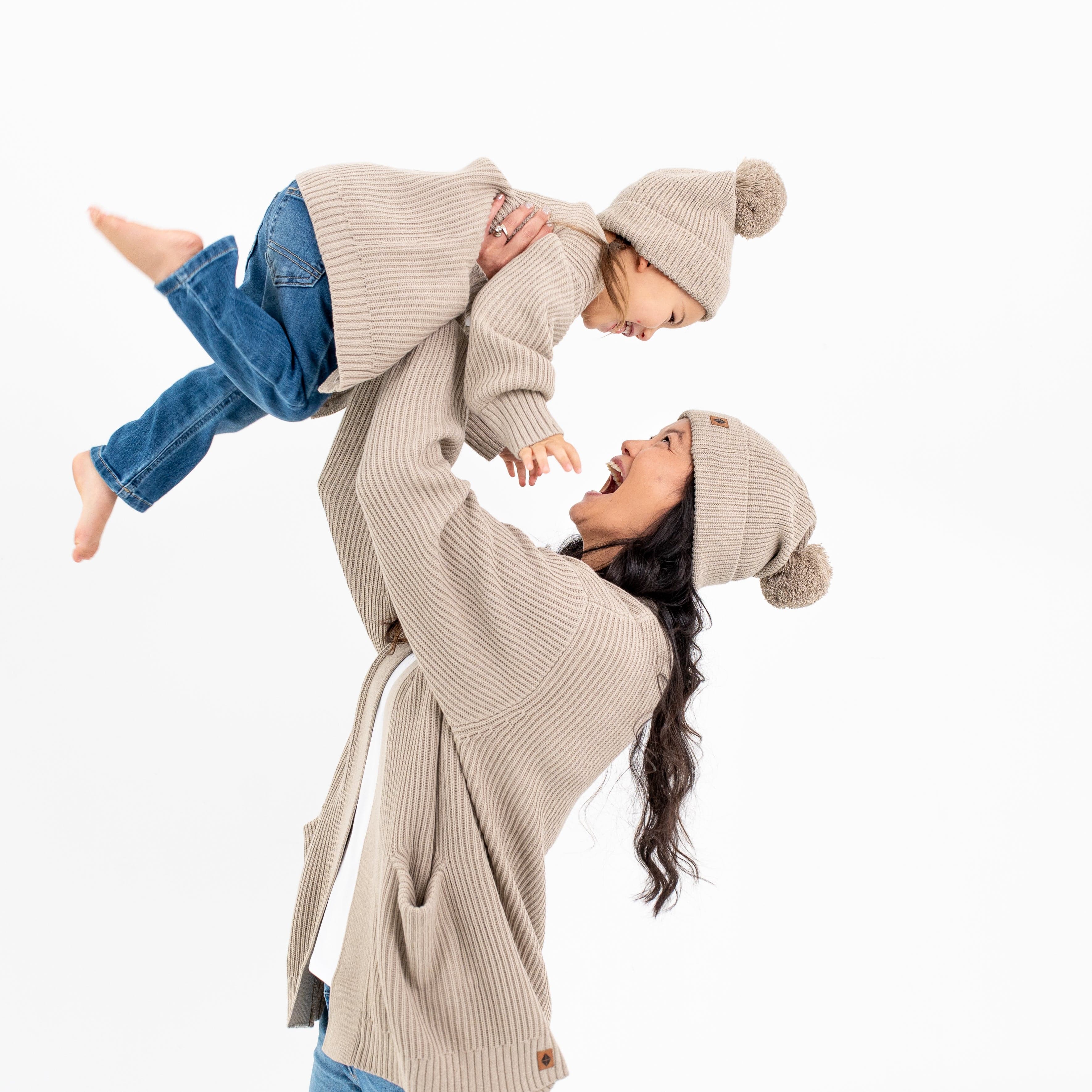  Chunky Knit Pom Beanie in Almond、mySite、layawaytickets