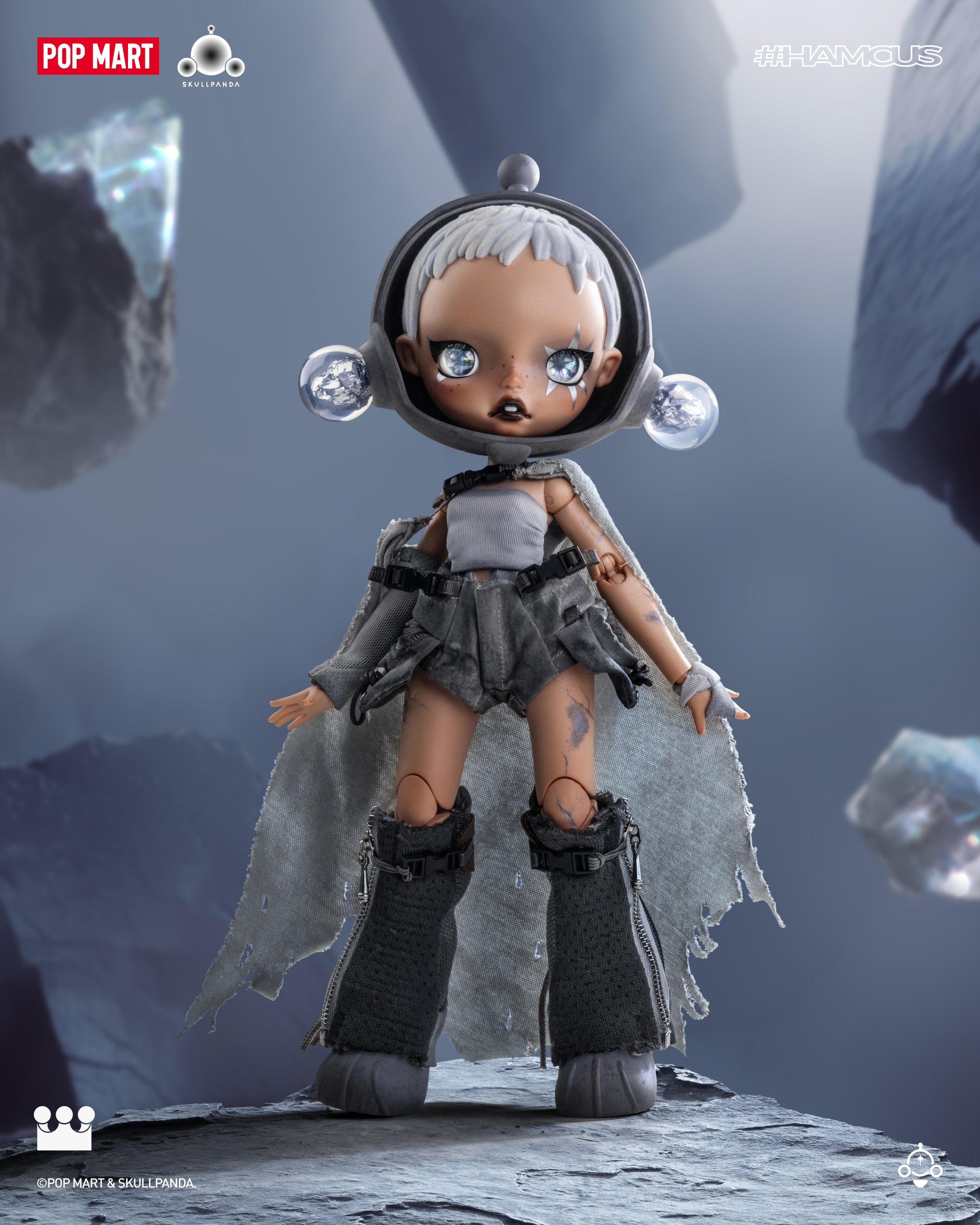  POP MART SKULLPANDA × HAMCUS 1/6 Action Figure、mySite、greenlandpopulation