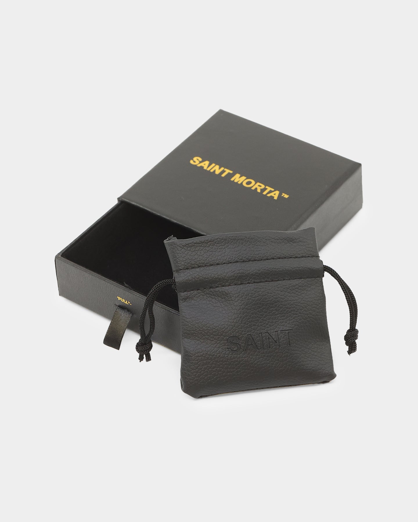 Saint Morta Leather Corium Bracelet Black、mySite、zt4zffjzw