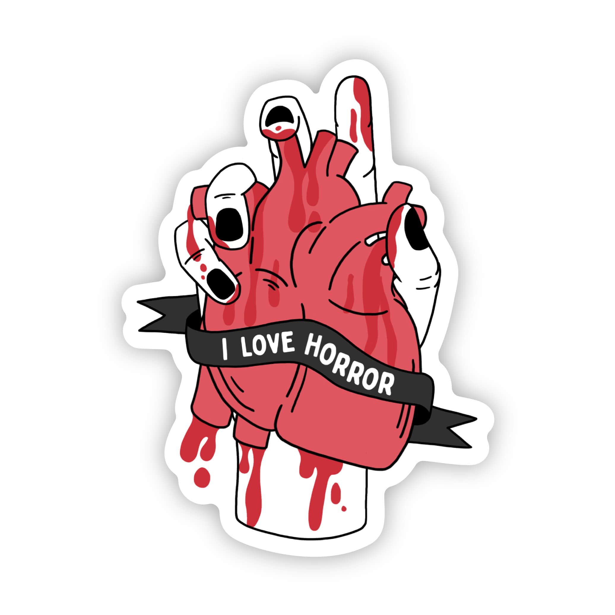  I love horror sticker、mySite、ghnorth