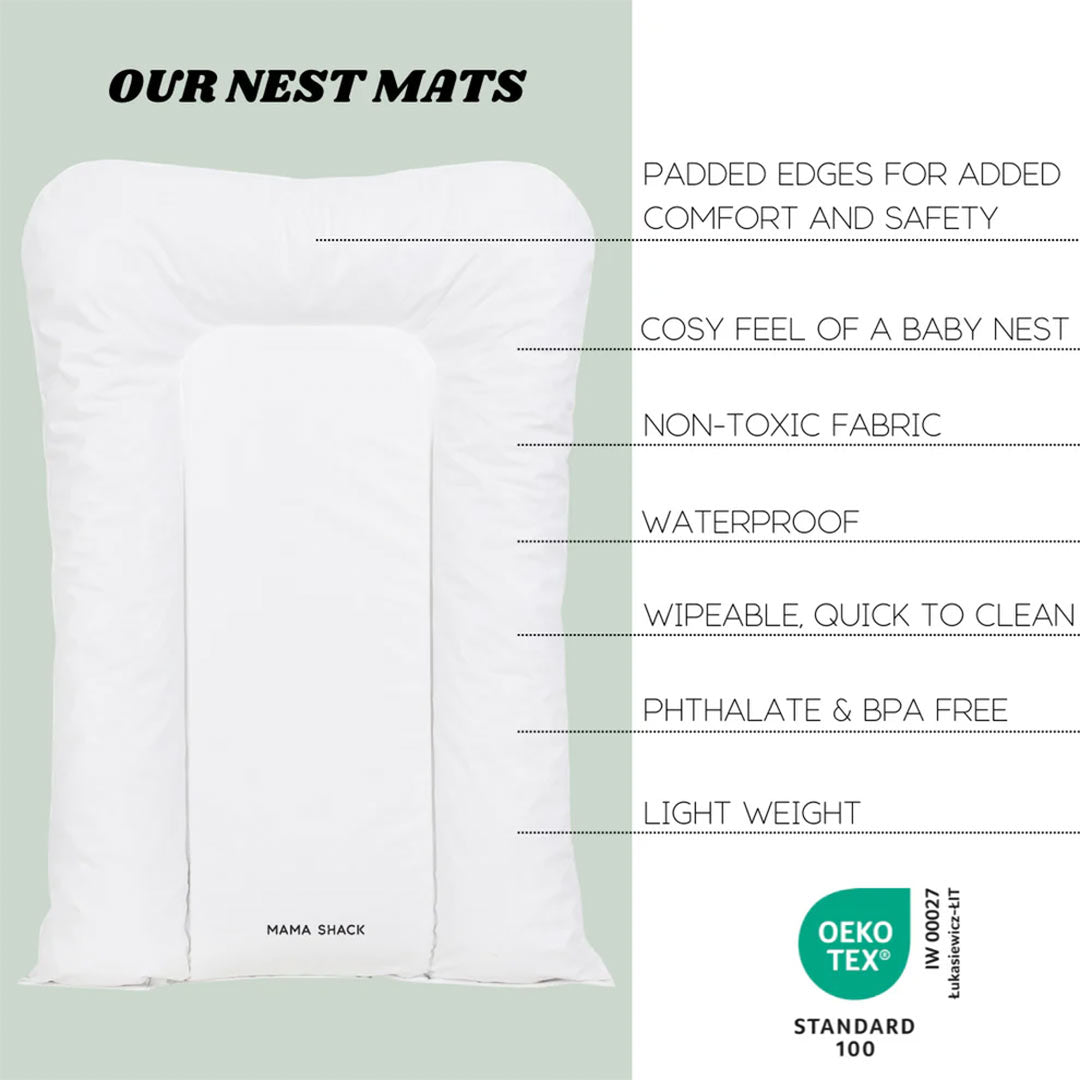  Mama Shack Nest Changing Mat - Candy Stripe - Sage、mySite、merchandisen