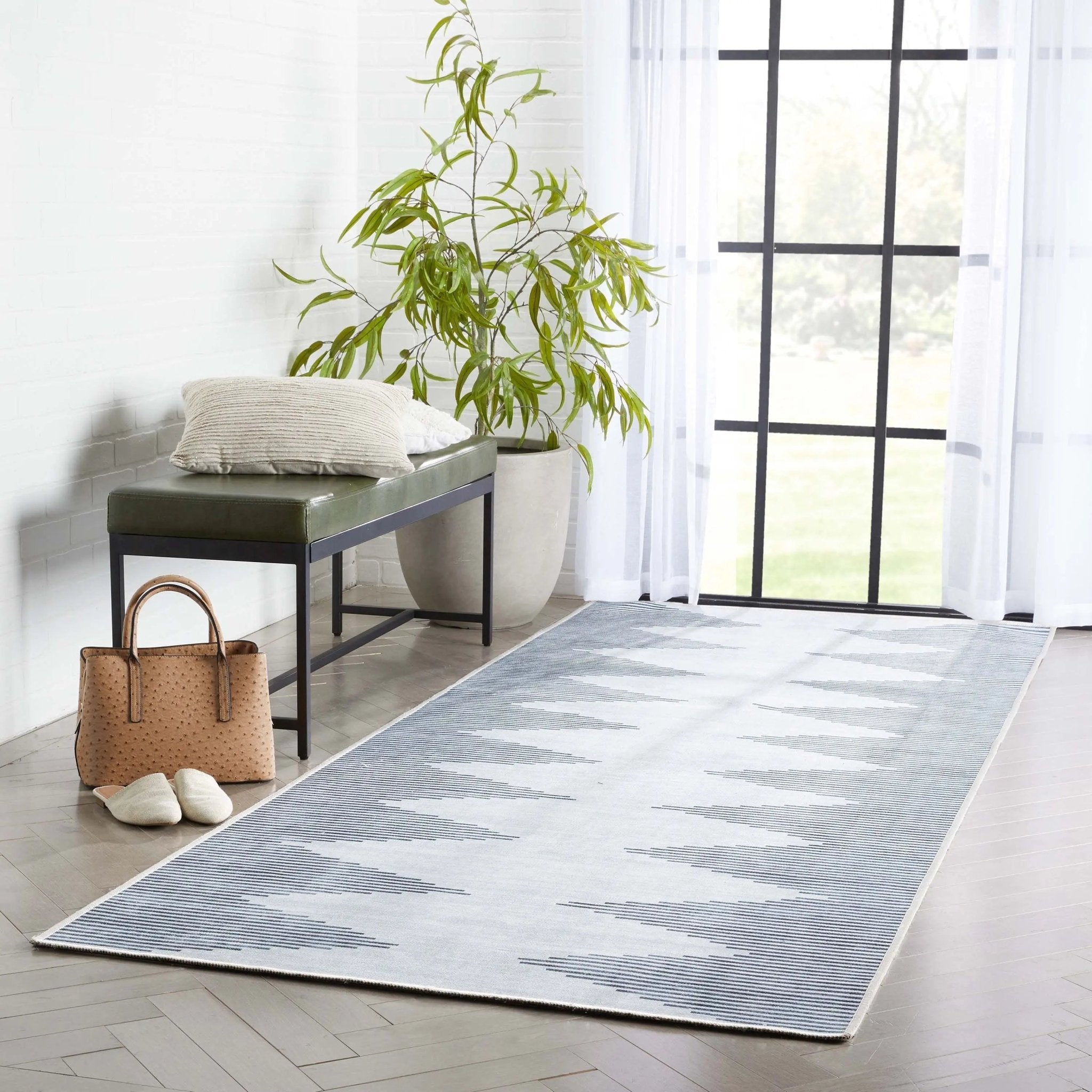 Bree Moroccan Diamond Stripes Ivory Grey Area Flat-Weave Rug、mySite、gigharbornorthrealestate