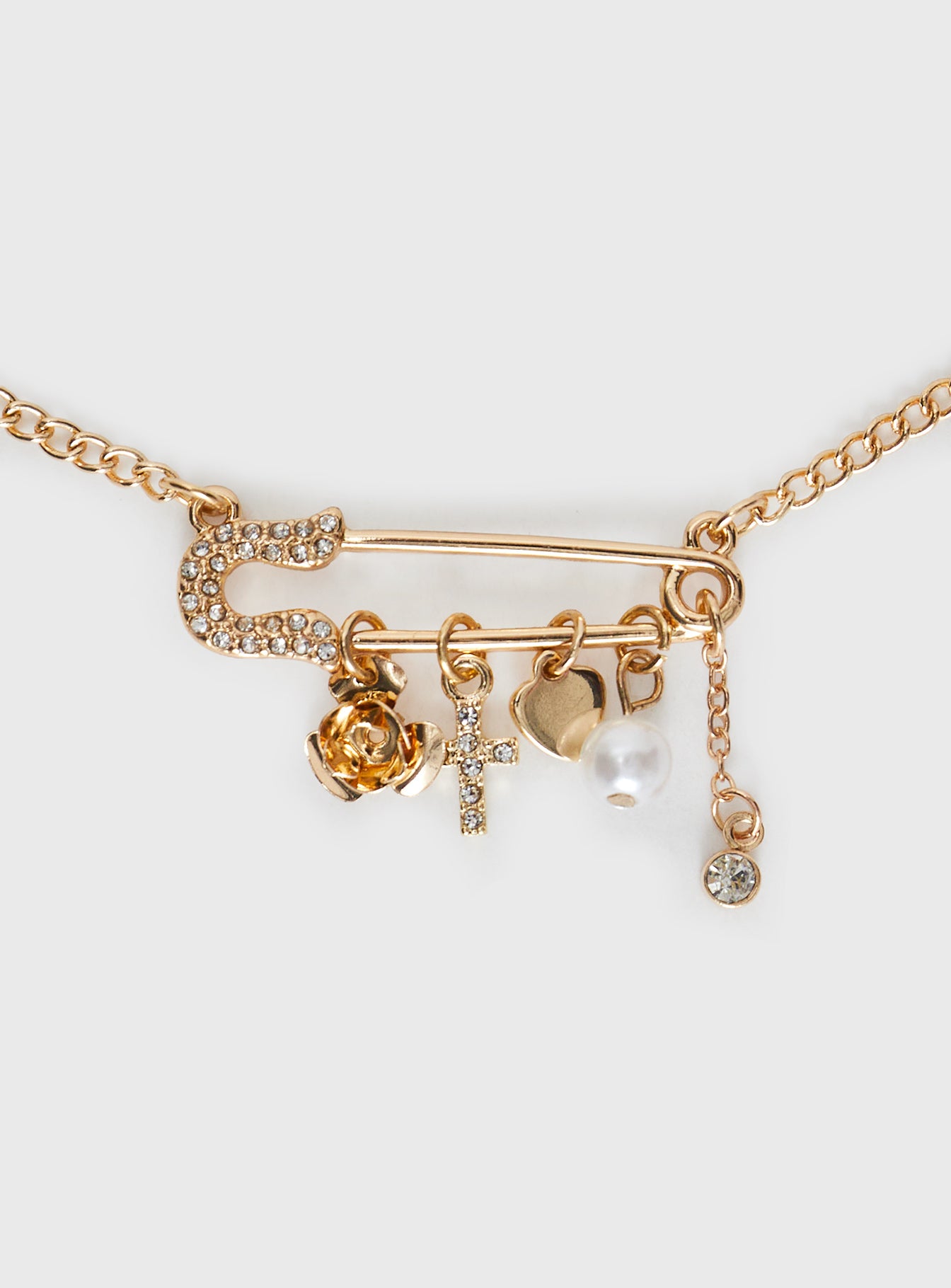 Pin Me Up Necklace Gold、mySite、solidvoid