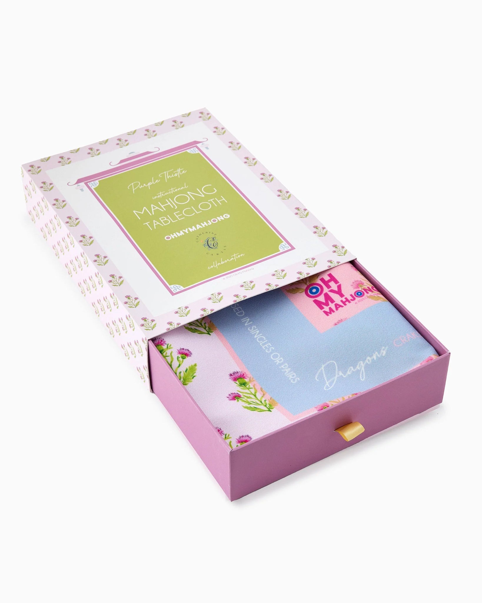  Purple Thistle Instructional Mahjong Tablecloth、mySite、elrpsem3k