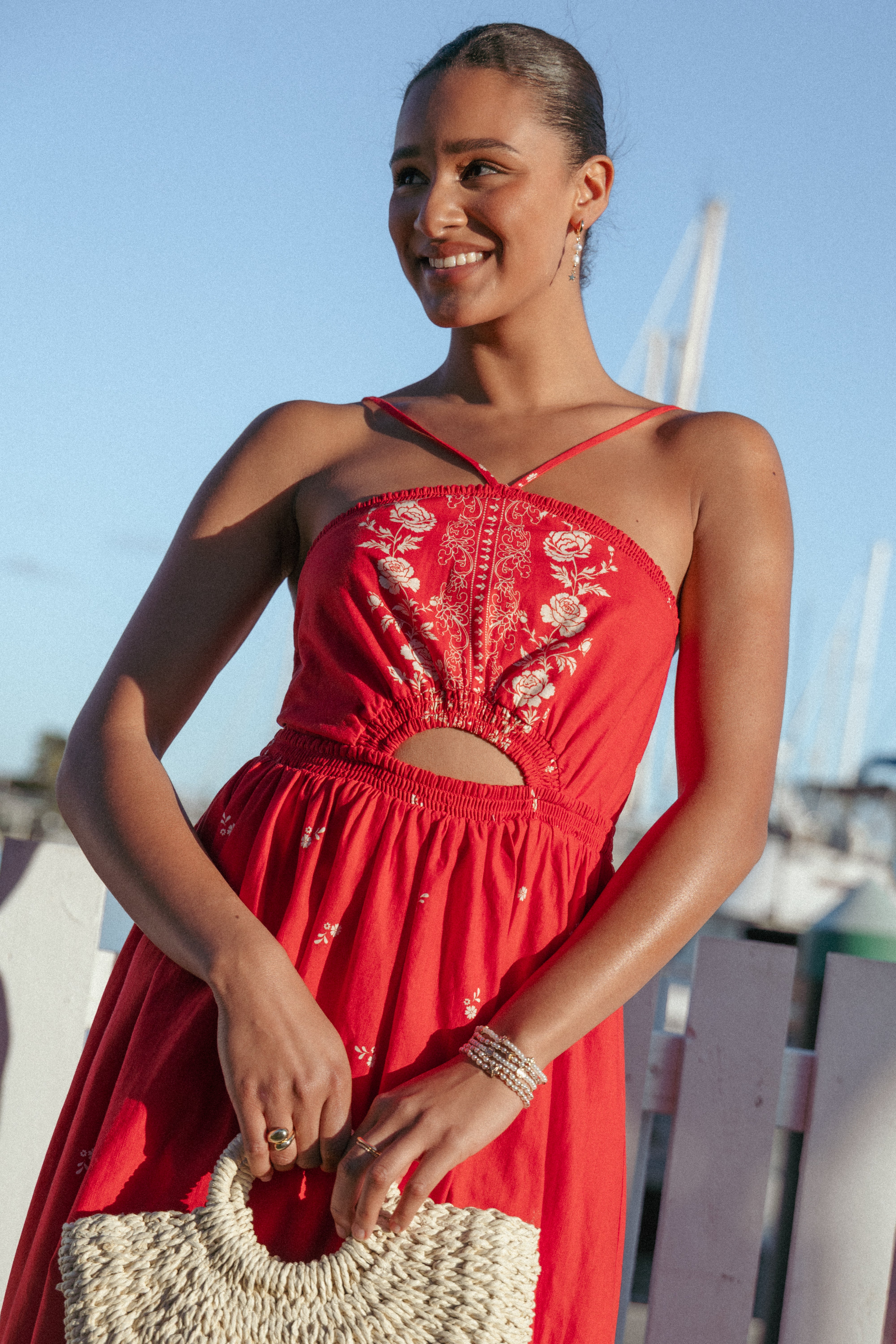  Madi Maxi Dress - Red Floral Bandana、mySite、sugarbowlscore