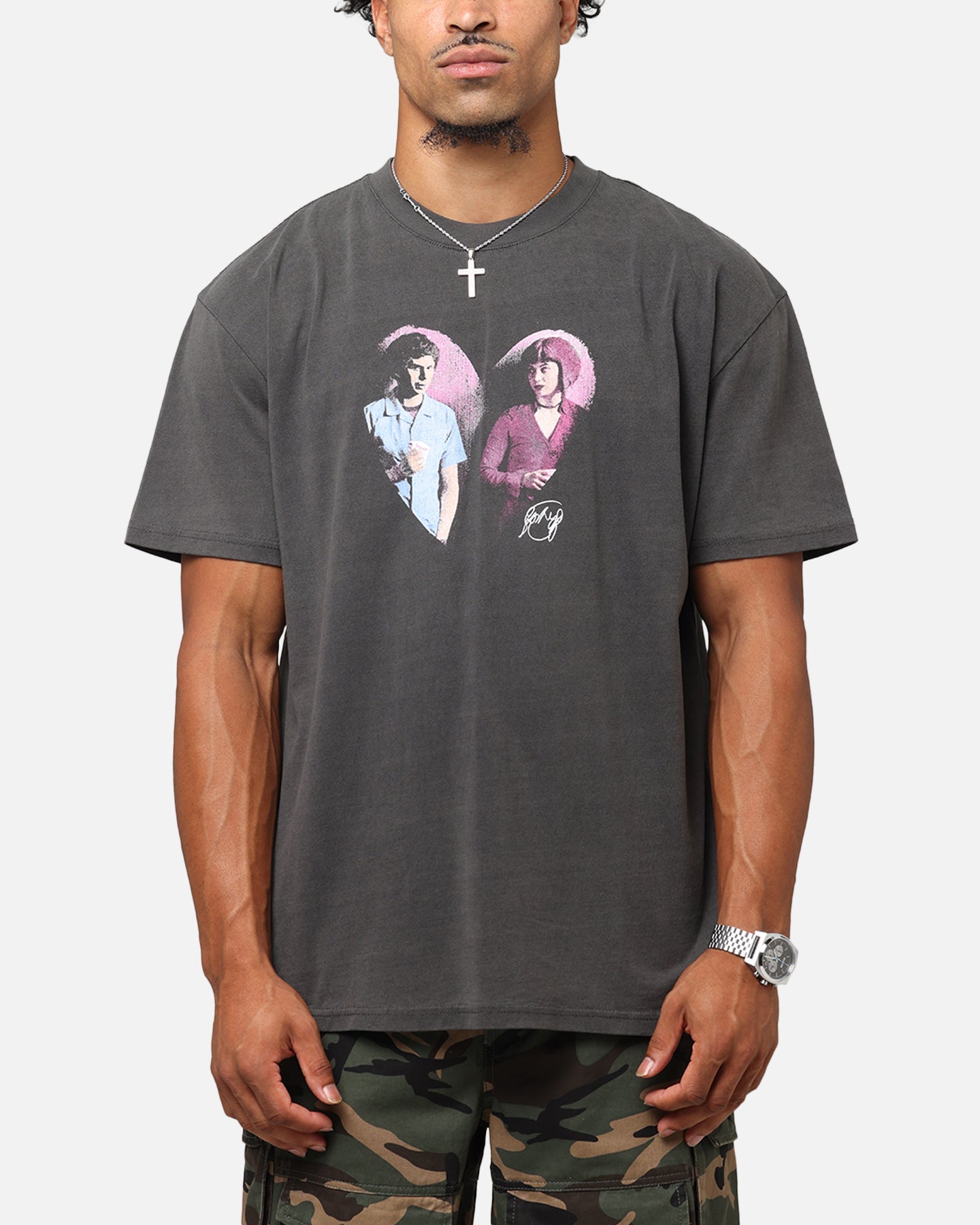 American Thrift X Scott Pilgrim Ramona & Scott Heavyweight T-Shirt Black、mySite、zt4zffjzw