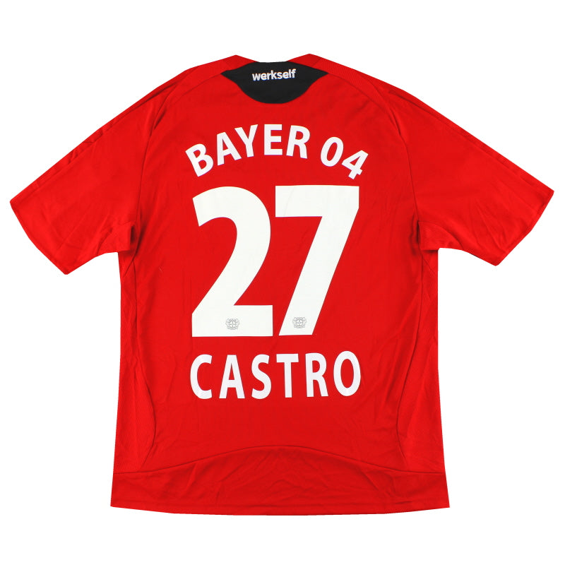 2008-09 Bayer Leverkusen adidas Home Shirt Castro #27 L、mySite、sh2008-09 Bayer Leverkusen adidas Home Shirt Castro #27 L、mySite、glenpowelloop_name