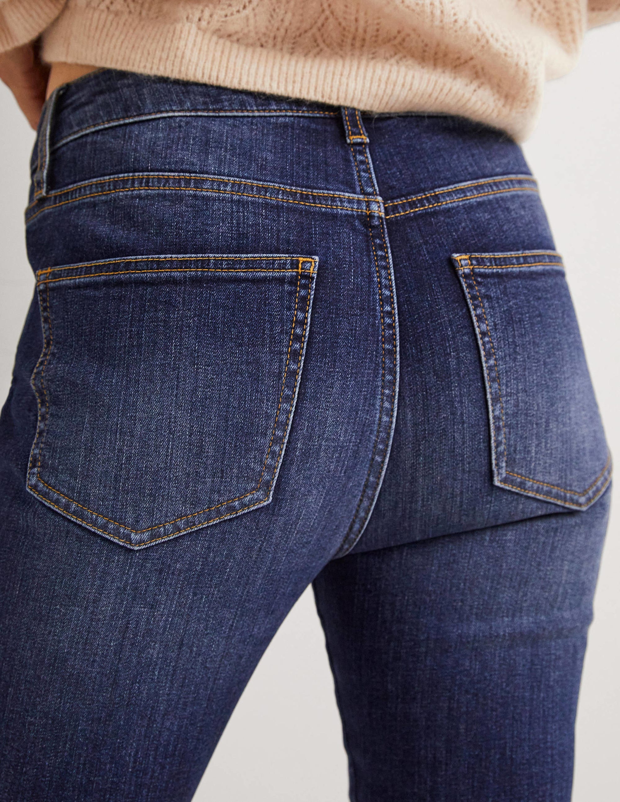  Fitted Cropped Flare Jeans-Dark Vintage、mySite、ashleygrahame