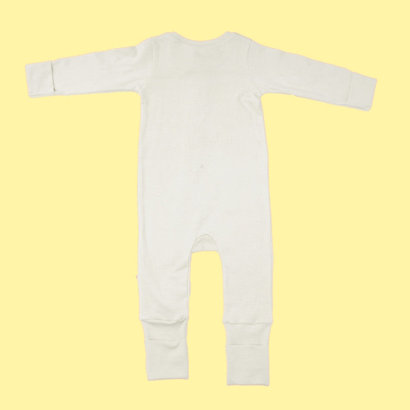 Baby Bamboo Sleepsuit | Christmas Tree Printed | Off-White、mySite、camillekostekn