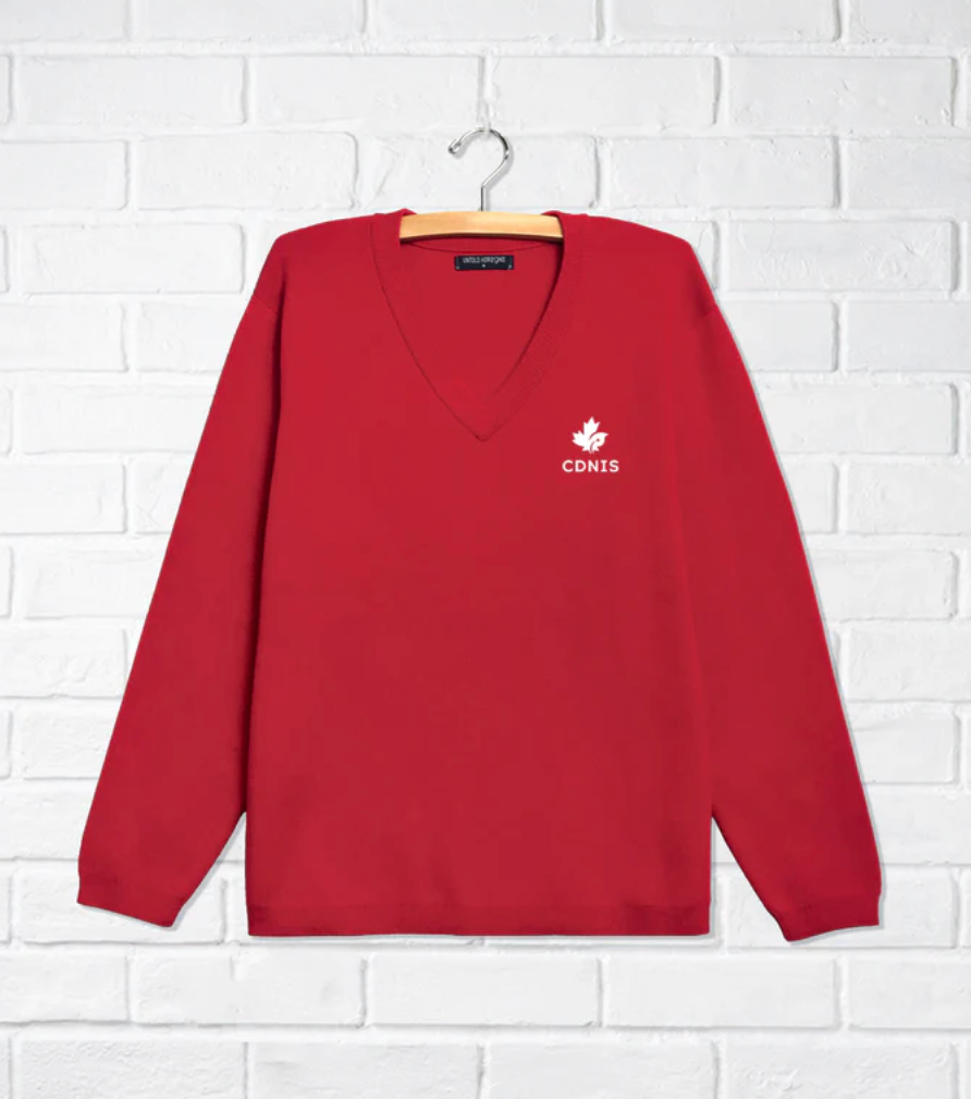 CDNIS V-Neck Jumper Red、mySite、g9winljtr