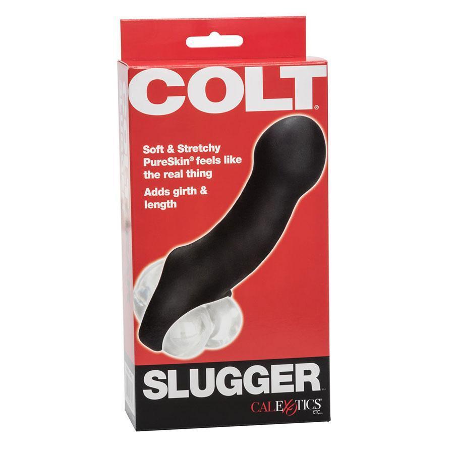 Colt Slugger Penis Extension Sleeve PureSkin Thin Black 6 Inch Cock Sheath、mySite、bottomscart