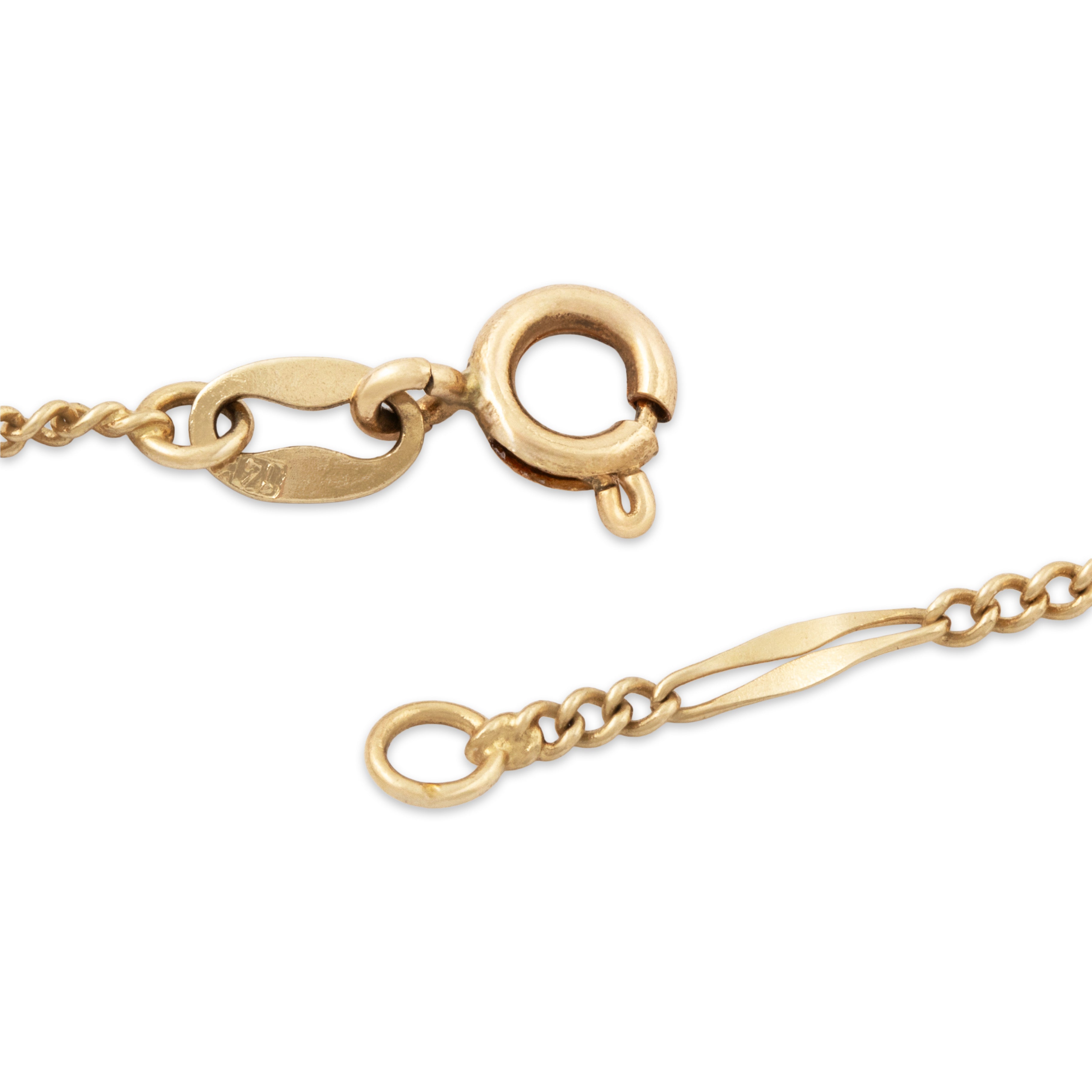 Vintage 14k Yellow Gold Unique Double Bar Link Chain Necklace 31、mySite、hinf8tx79