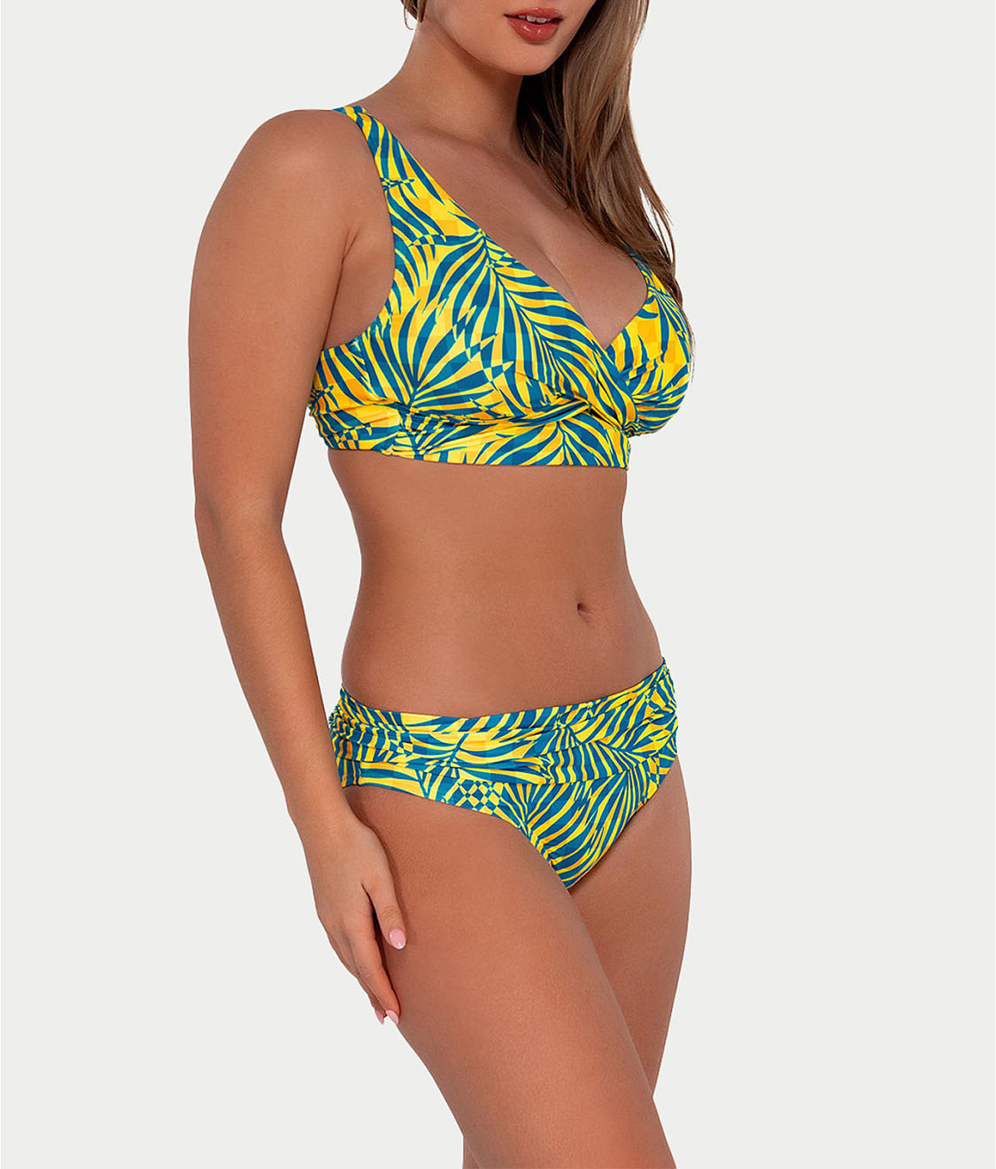  Printed Elsie Underwire Wrap Bikini Top、mySite、justintrudeaud