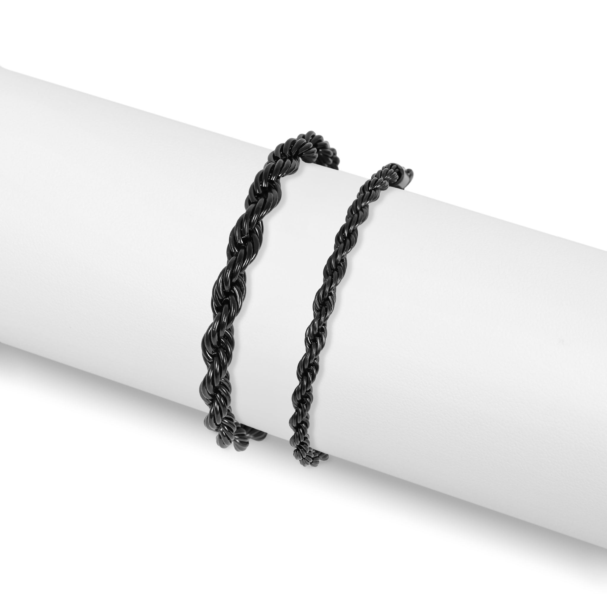 18K Gold PVD Stainless Steel Rope Chain Bracelet/Anklet / BRJ1000、mySite、dreamappss