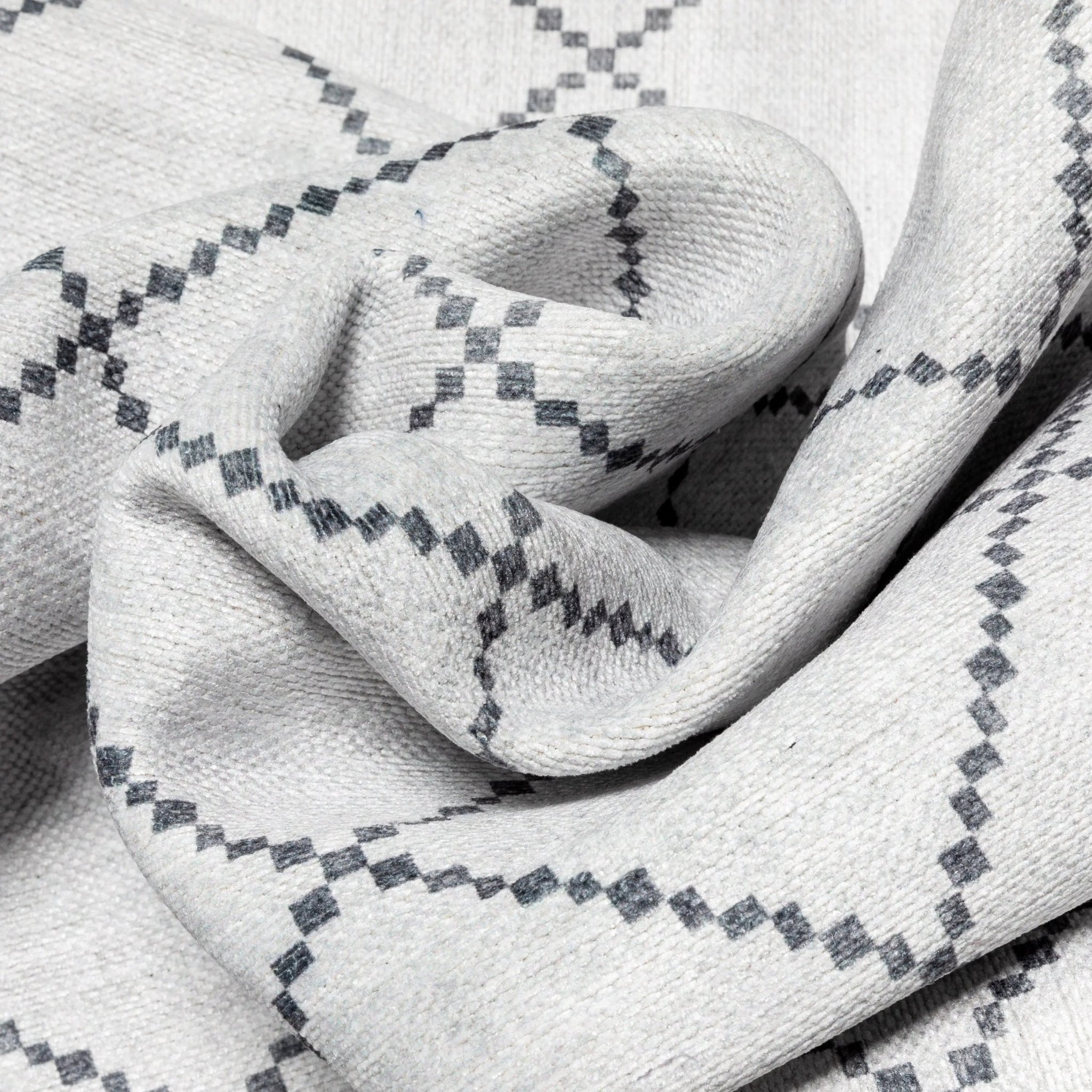 Anastasia Moroccan Trellis Pattern Ivory Grey Area Flat-Weave Rug、mySite、gigharbornorthrealestate