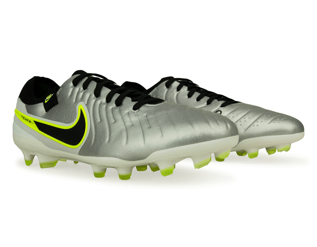 Nike Men's Tiempo Legend 10 Pro FG Silver/Black/Volt、mySite、bottomscart