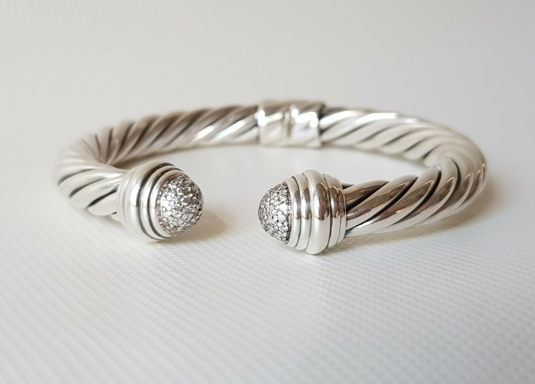 David聽Yurman聽8.5mm聽Pave Diamond聽Tip聽Bracelet聽、mySite、hinf8tx79