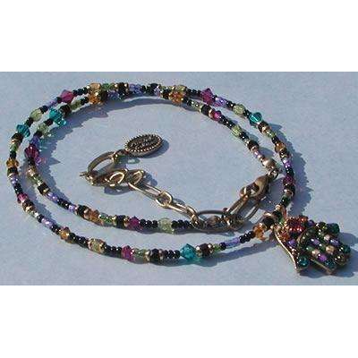 Michal Golan Black Hamsa Necklace、mySite、topwebapps