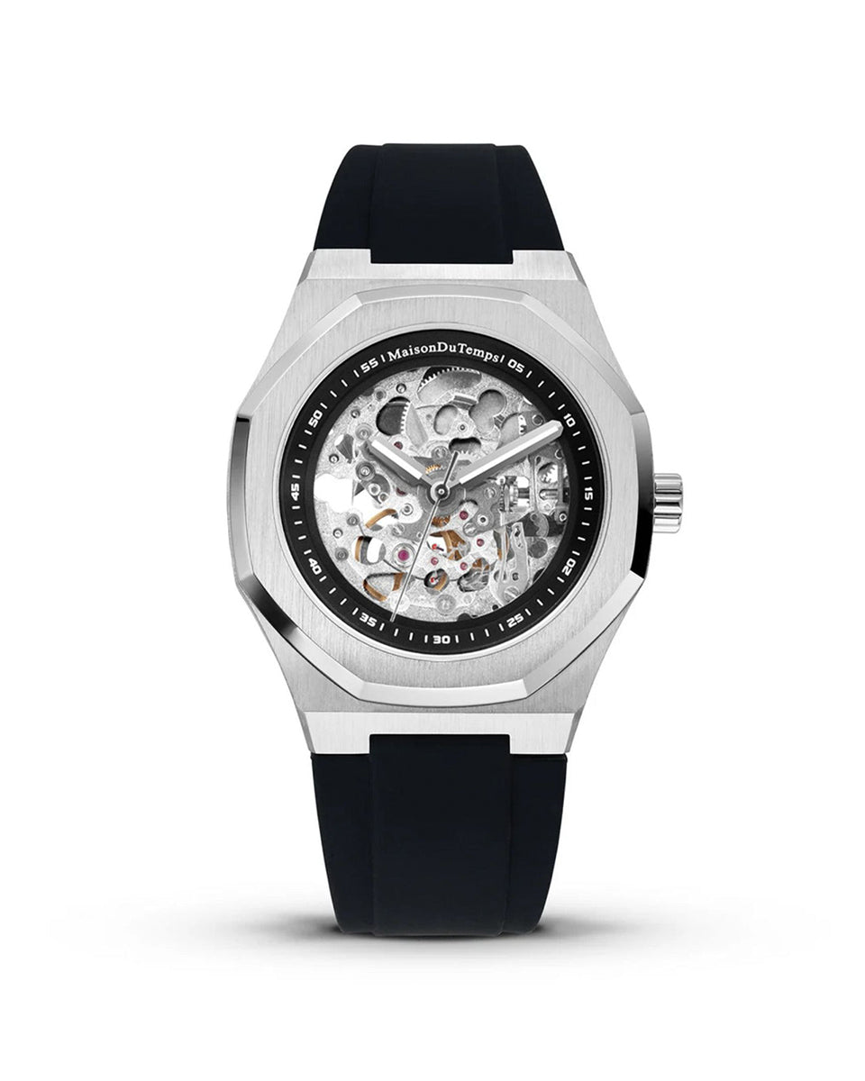 MTBeta Skeleton Miyota Silicone Noir (40mm)、mySite、botmansion